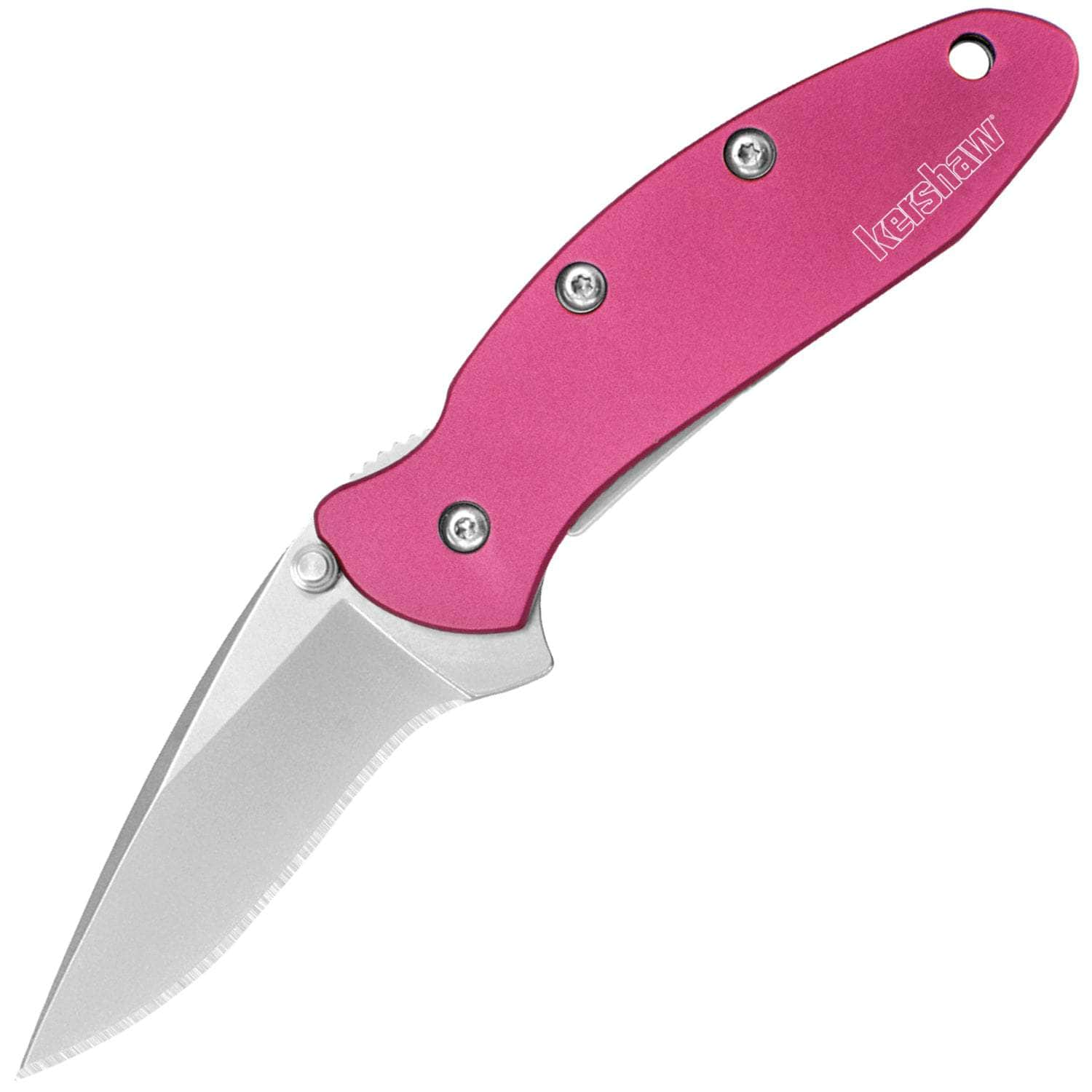 Kershaw Chive, 1.9 Assisted Blade, Pink Aluminum Handle - 1600PINK Recommend For Sale