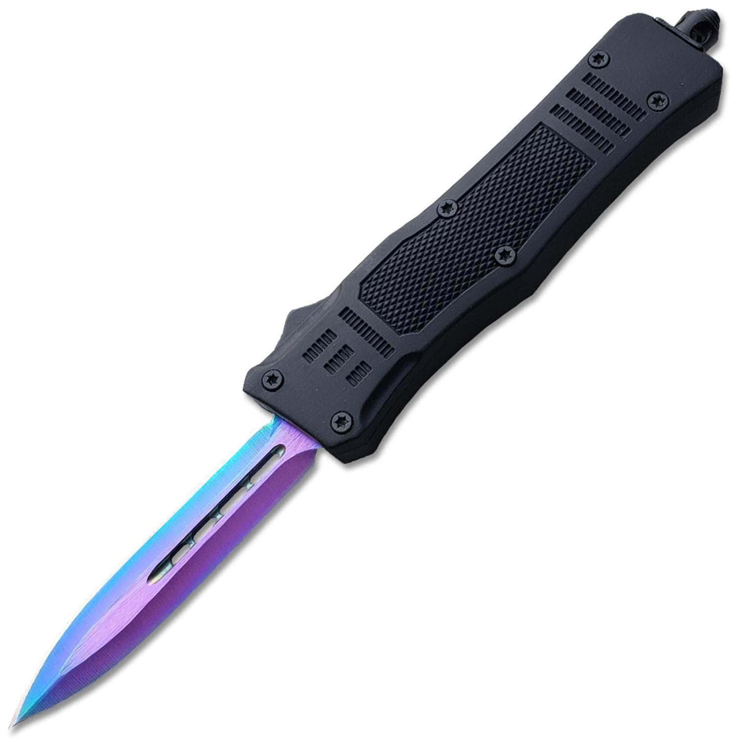 Delta Force Legacy Auto OTF, 2.75 Titanium Blade, Black Handle - OTFM-11RB Clearance Tumblr