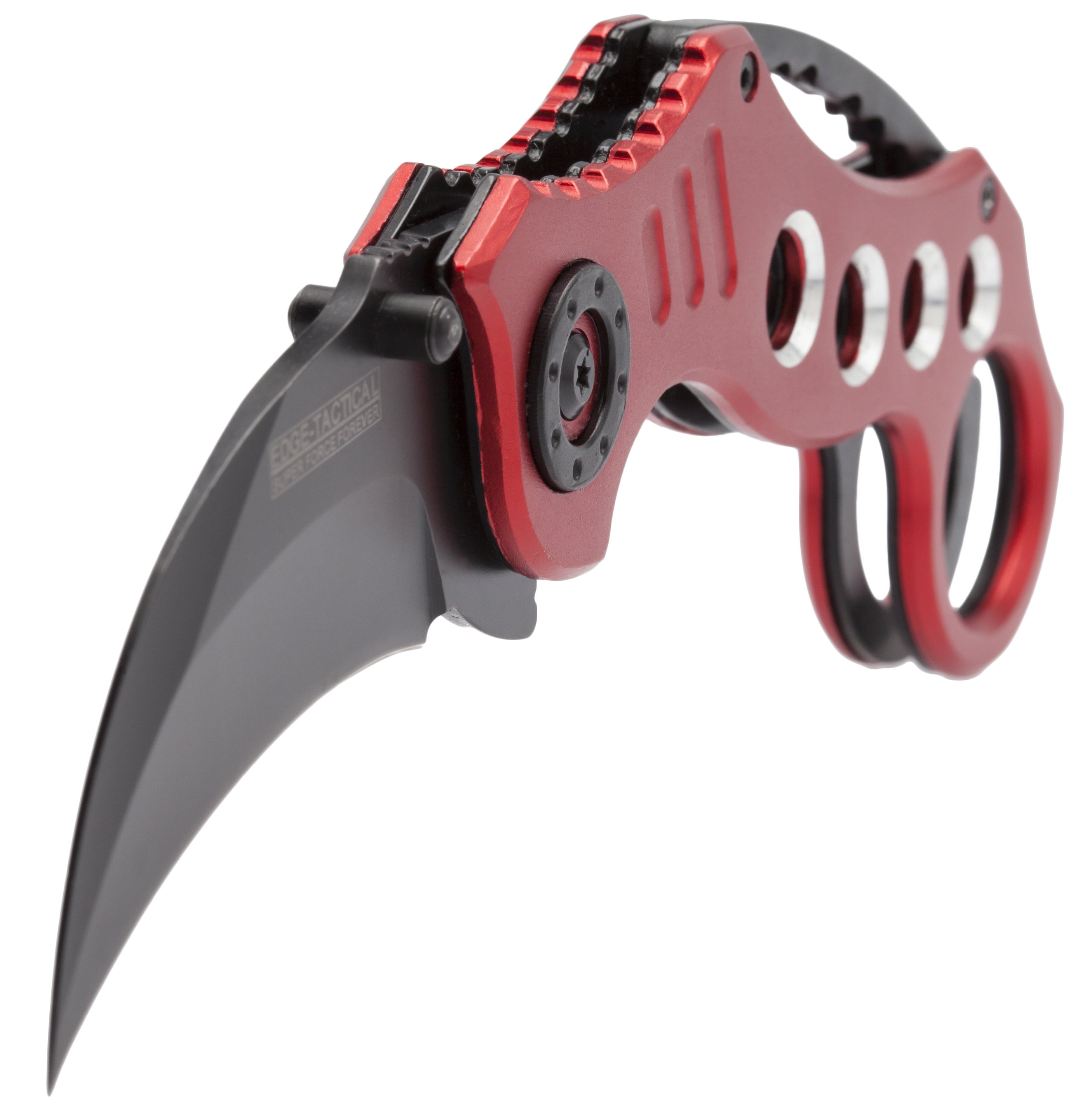 Tactical Extreme Karambit Knife, 3 Assisted Blade, Red Handle - ET01RD Pay With Paypal Online