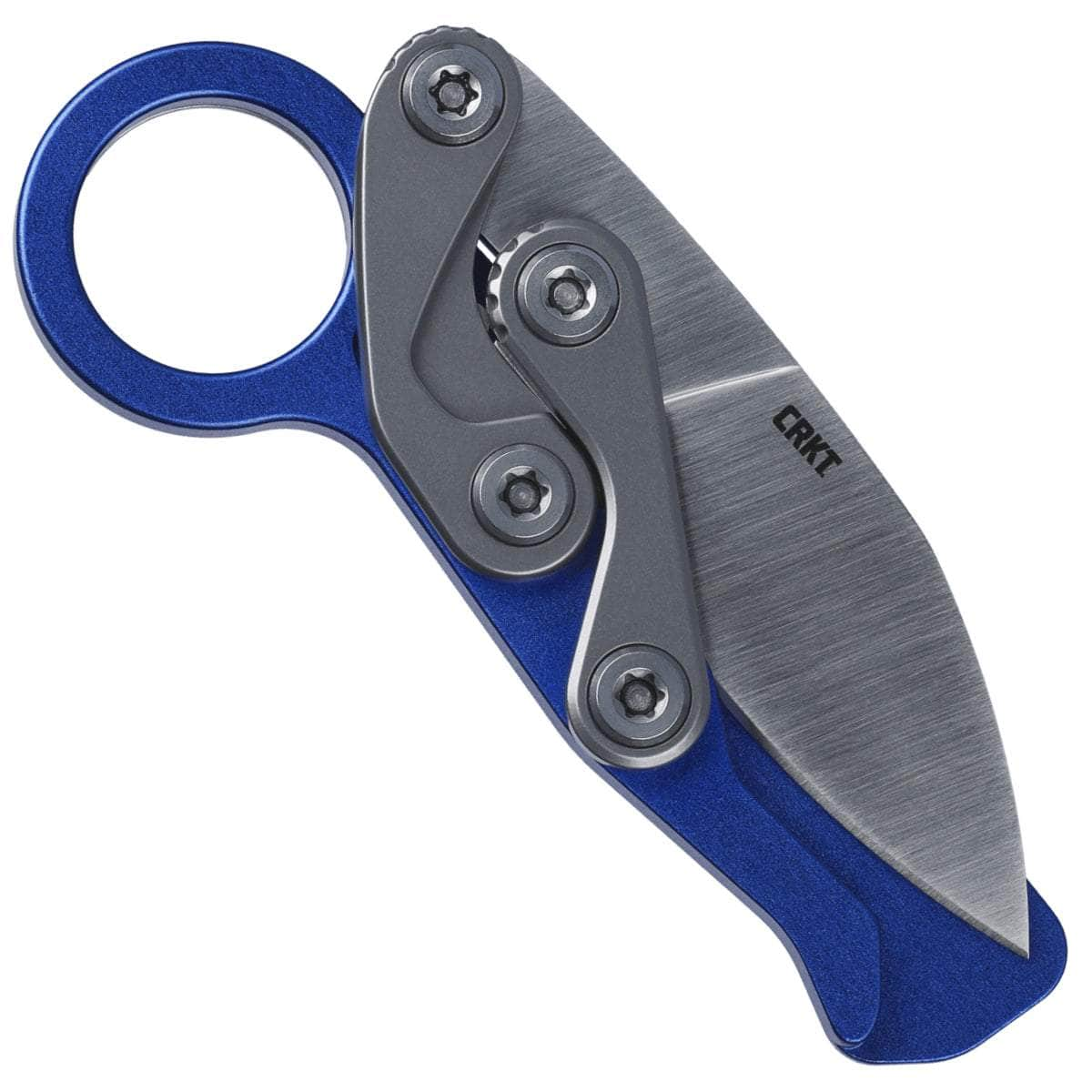 CRKT Provoke EDC, 2.56 Kinematic D2 Blade, Blue Aluminum Handle - 4050 Sale Amazon