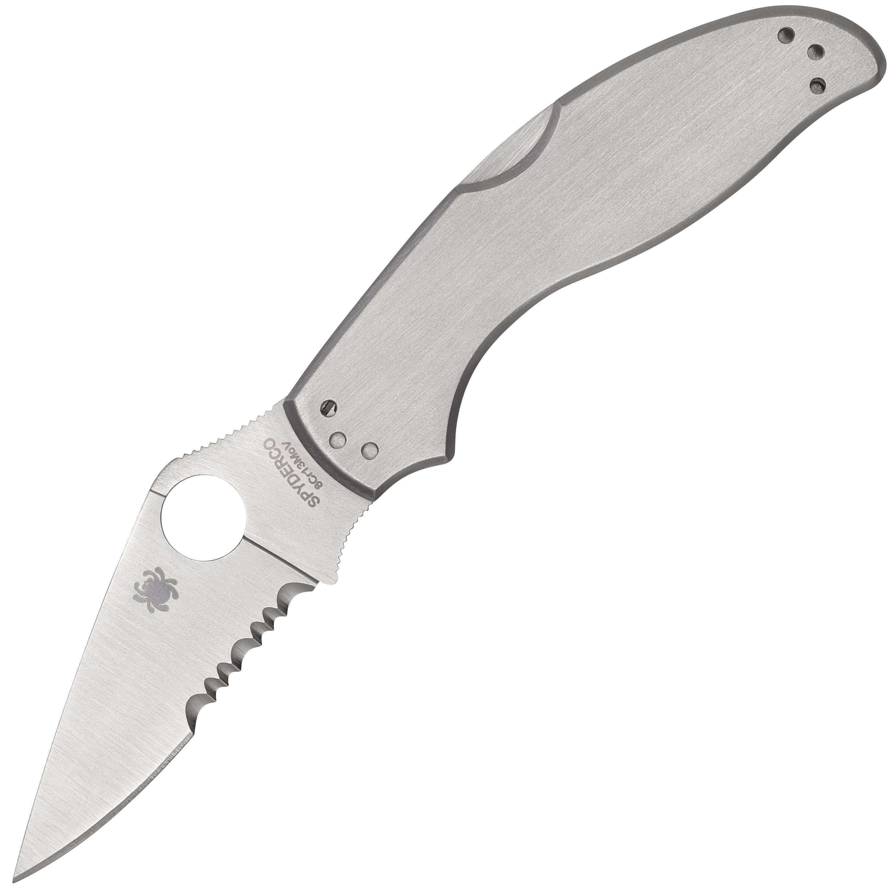 Spyderco UpTern, 2.82 ComboEdge Blade, Steel Handle - C261PS Outlet Explore