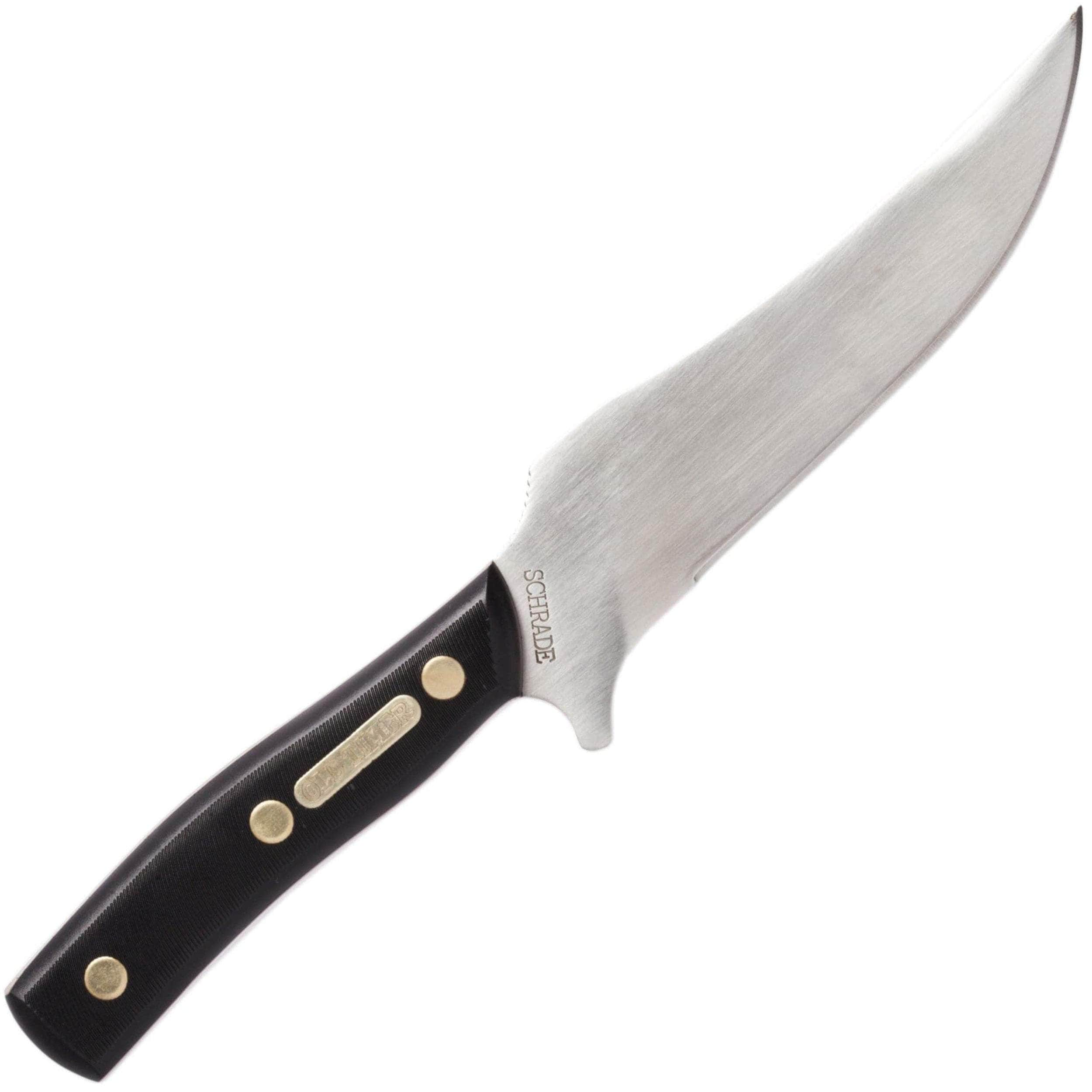 Schrade Old Timer 15OT Deerslayer, 5.6 Blade, Sawcut Handle, Leather Sheath Enjoy For Sale