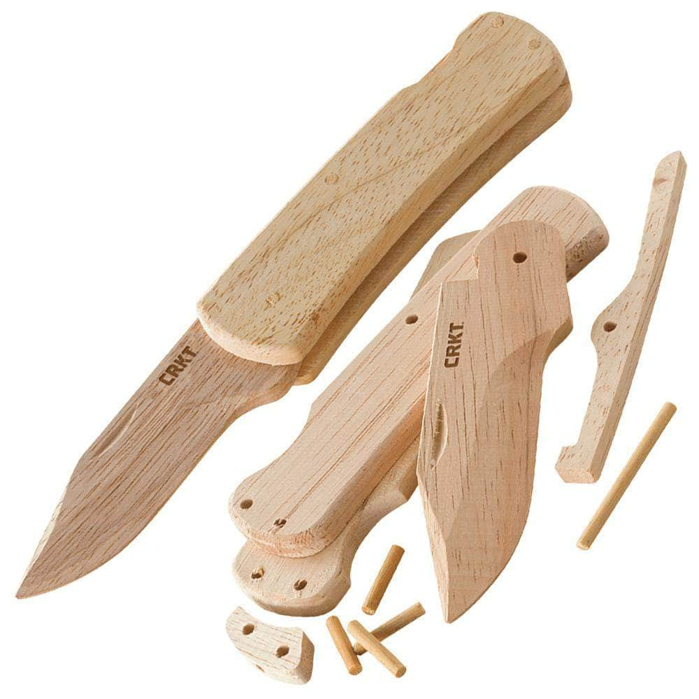 CRKT Nathan's Knife Kit, 3.25 Wooden Blade, Wooden Handle - 1032 Best Sale For Sale