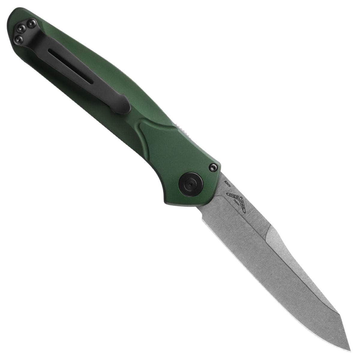 Benchmade 9400 Osborne Auto, 3.4 S30V Satin Blade, Green Aluminum Handle Cheap Low Cost