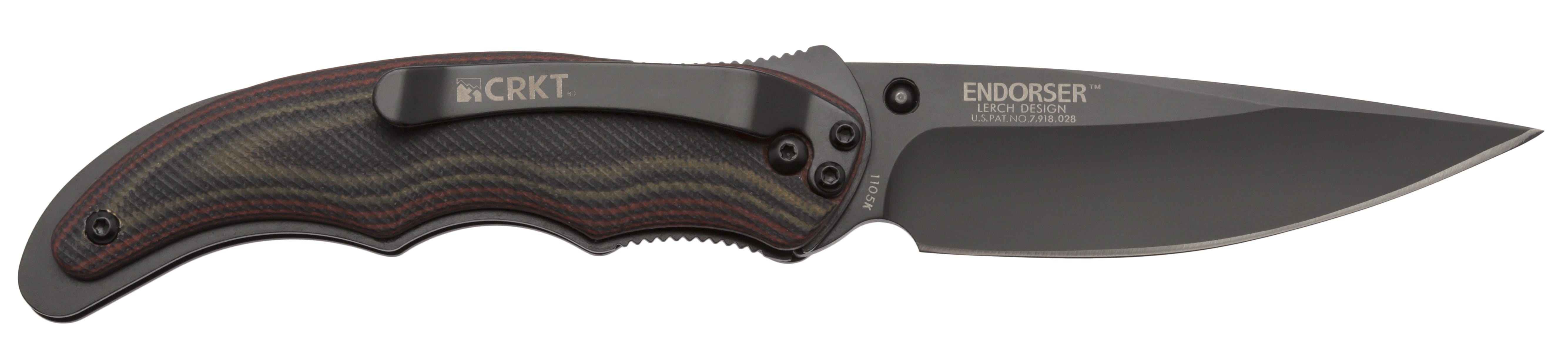 CRKT Endorser, 3.18 Black Assisted Blade, G10 Handle - 1105K Online Online Cheap Online