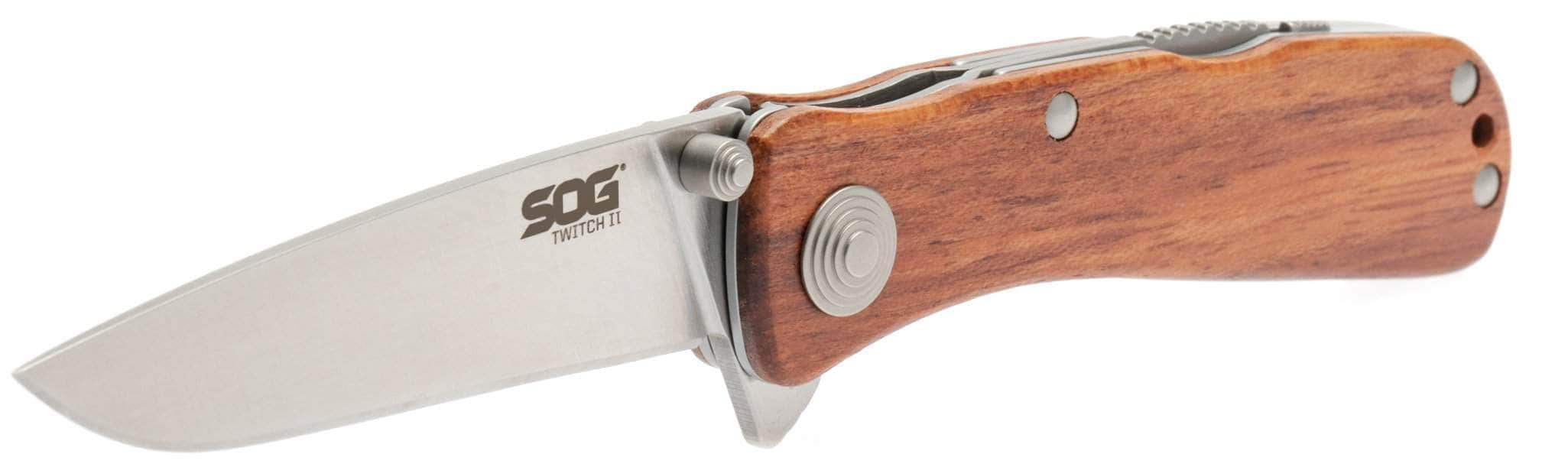 SOG Twitch II, 2.65 Assisted Blade, Rosewood Handle - TWI17 Buy Cheap Cheap