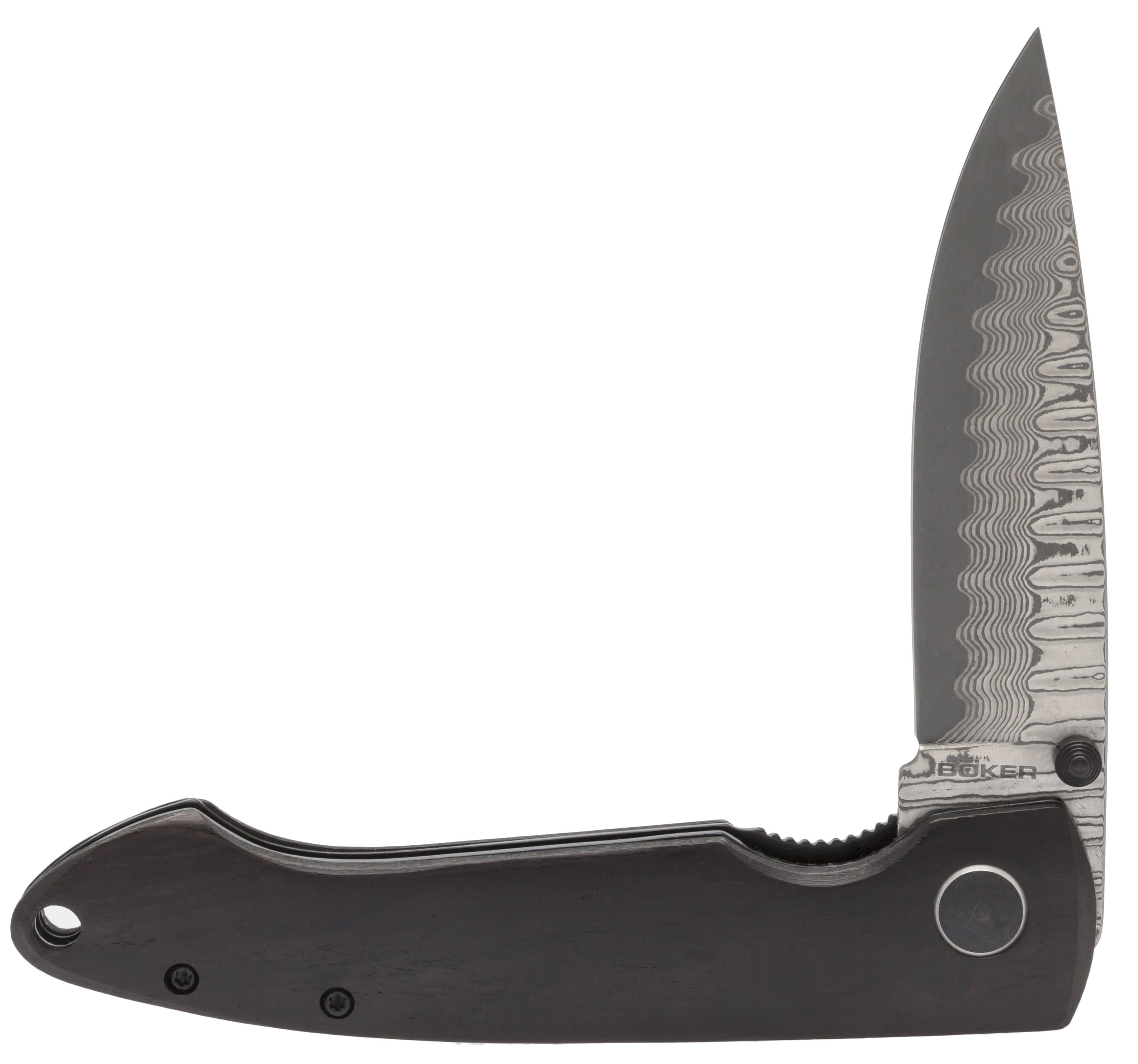 Boker Plus Damascus Gent I, 3.23 Blade, Ebony Wood Handle - 01BO101DAM With Mastercard Cheap Pice