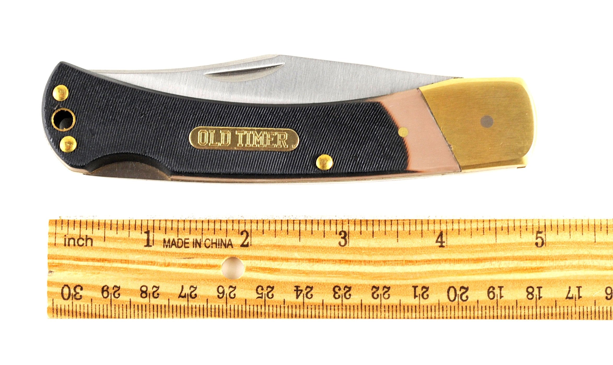 Schrade Old Timer 6OT Golden Bear, 3.9 Blade, Delrin Handle, Lanyard Hole Stockist Online