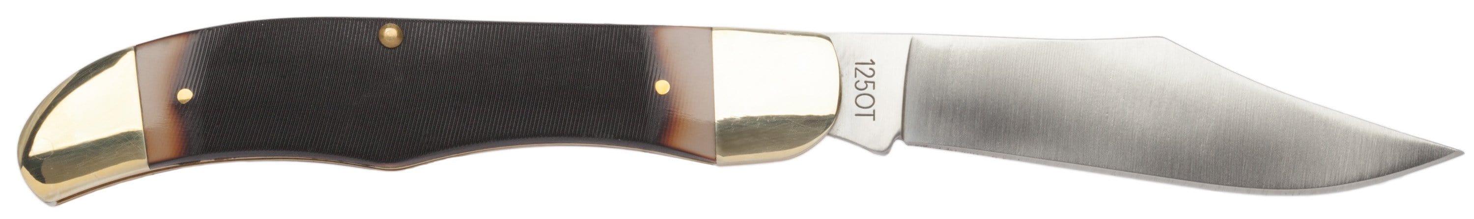 Schrade Old Timer Mustang, 4 Blade, Sawcut Handle, Leather Sheath - 125OT Free Shipping View