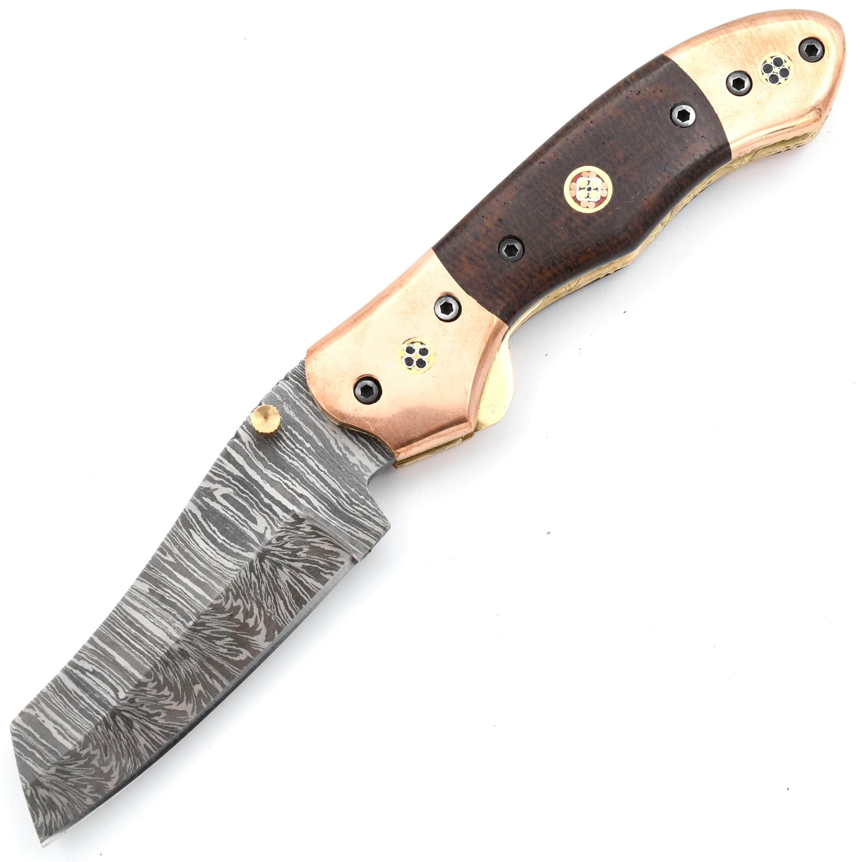 White Deer Executive Series Nesmuk, 4 Damascus Blade, Copper Handle - FDM-2523 Cheap Sale Professional