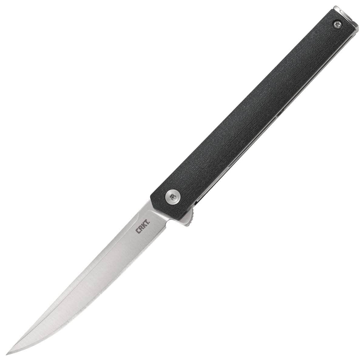 CRKT CEO Flipper, 3.35 AUS8 Blade, Black GRN Handle - 7097 Sale 2025 Newest