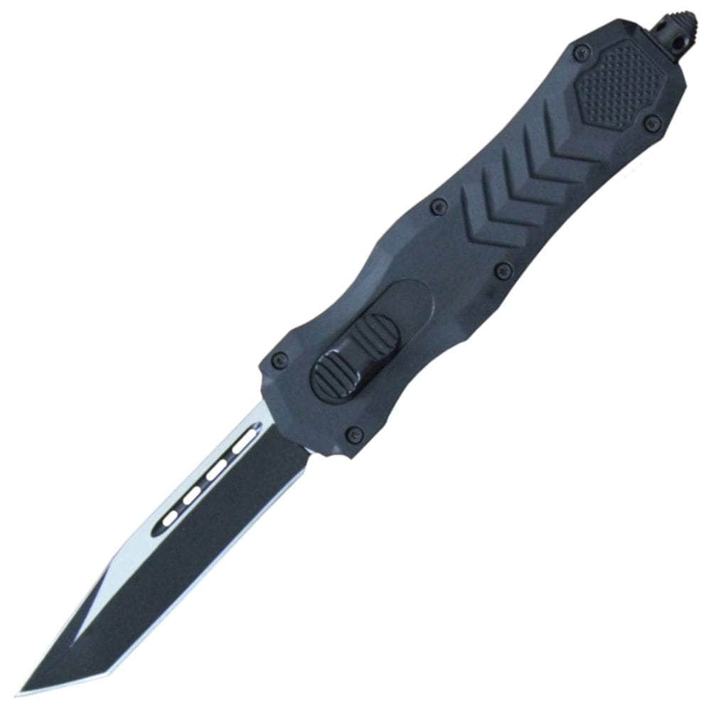 Delta Force HD OTF, 3.75 Two-Tone Tanto Blade, Zinc Alloy Handle - DFHDBKT Cheap Original