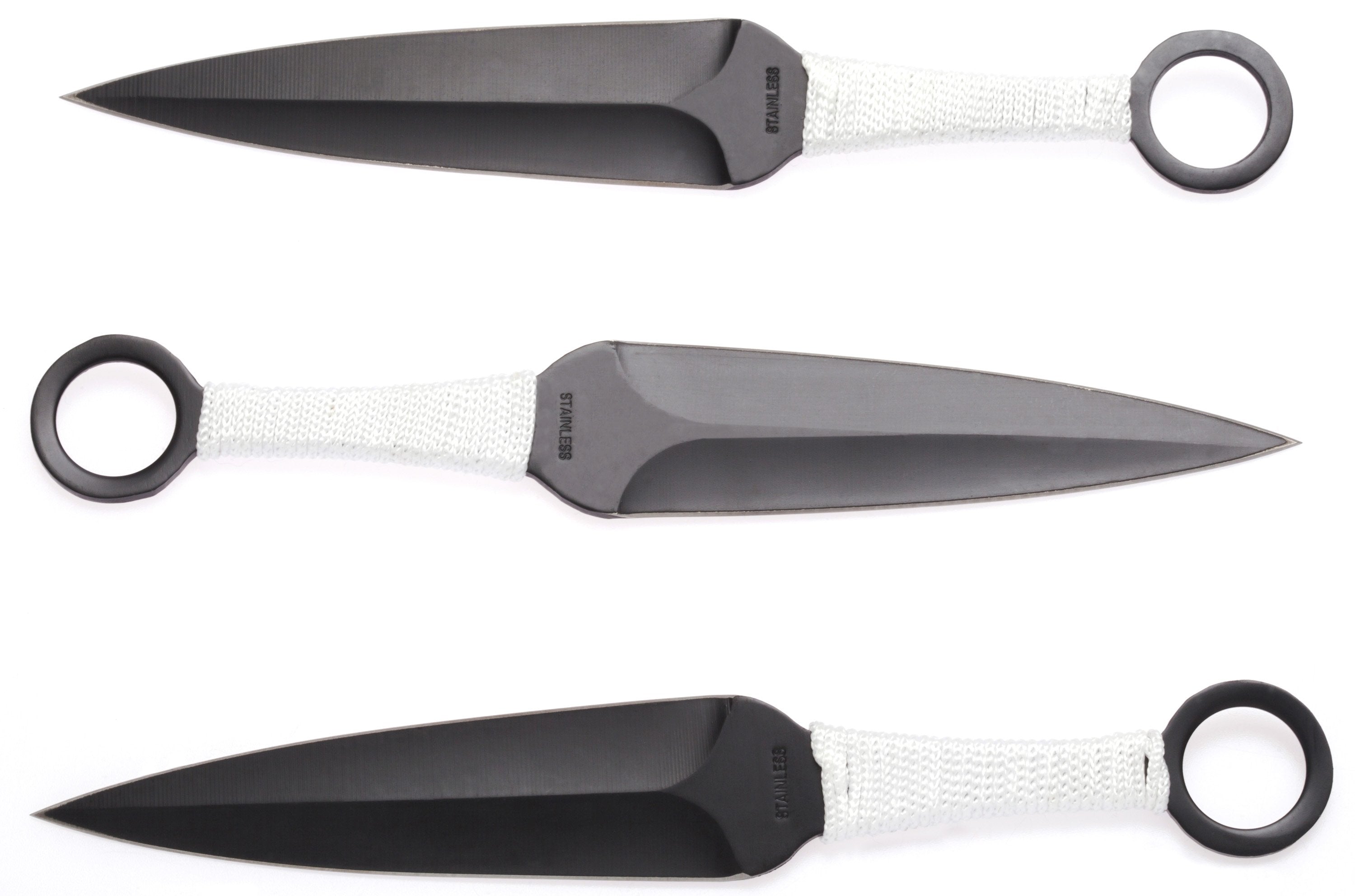 Ninja White Throwing Knife Set, 3 Throwers, Sheath - TK-086WT-3 Discount Order