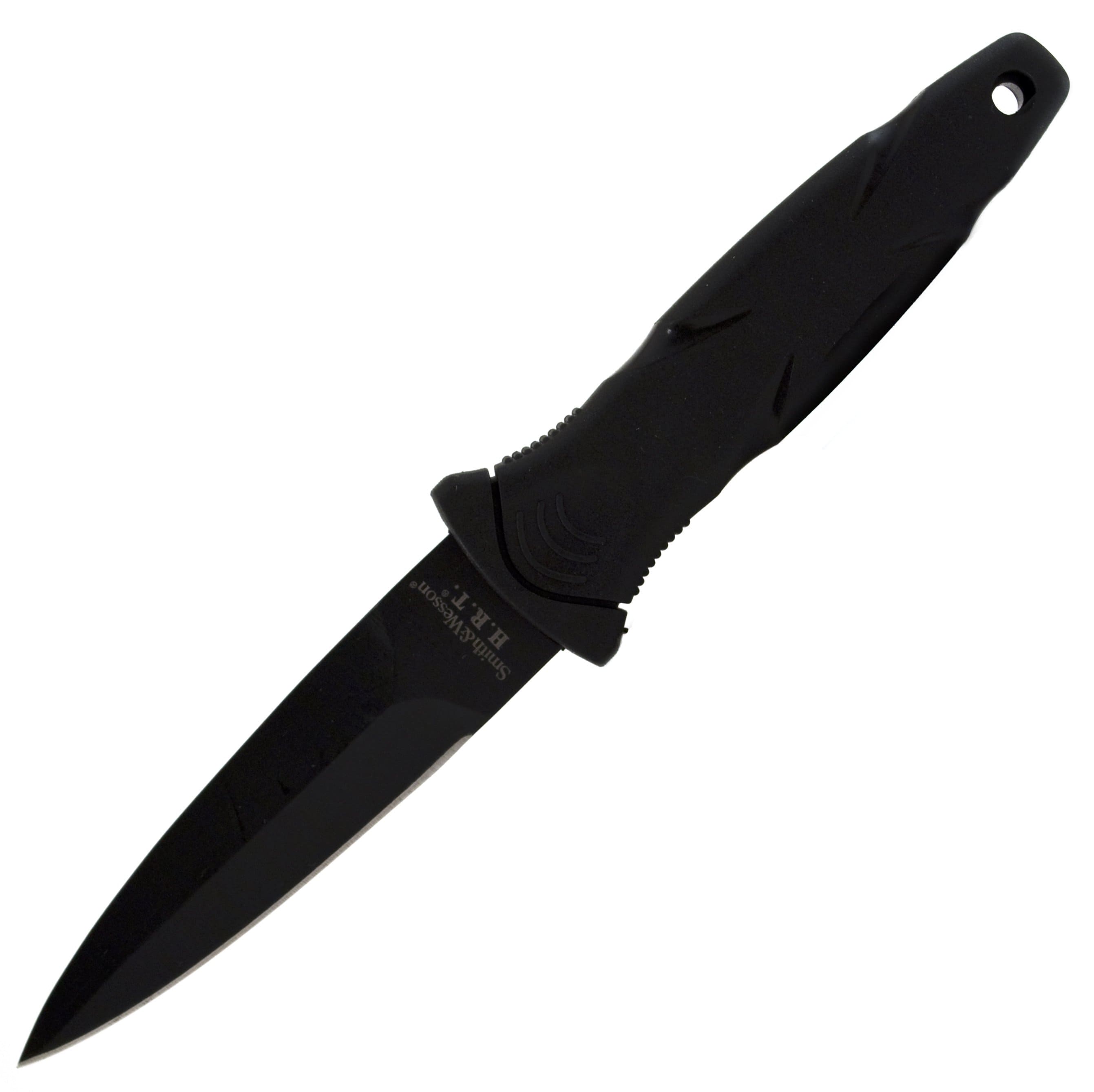 Smith & Wesson H.R.T. Boot Knife, 3.5 False Edge Blade, TPR Handle, Sheath - SWHRT3BF Outlet Geniue Stockist