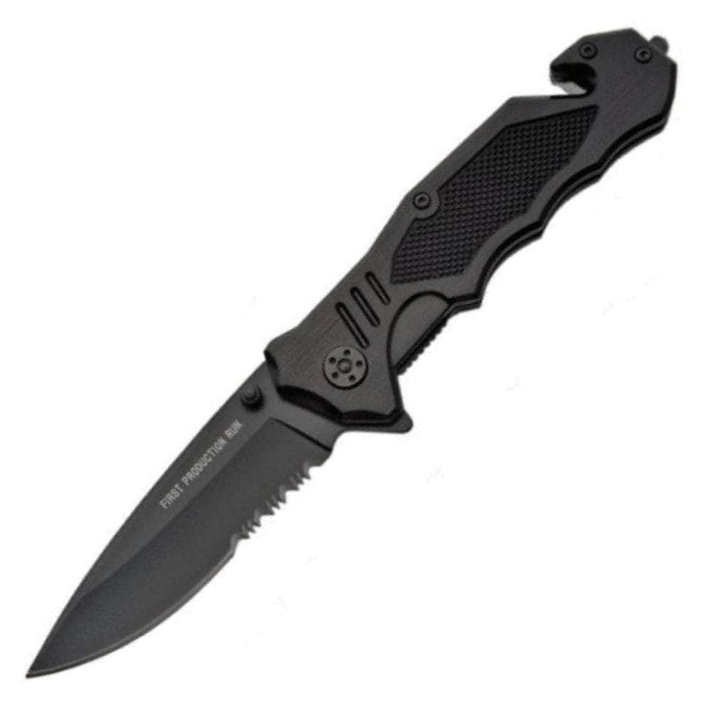 Master Cutlery PK-383 Tactical Rescue Knife, 3.5 Assisted Blade, Glass Breaker and Seatbelt Cutter Collections