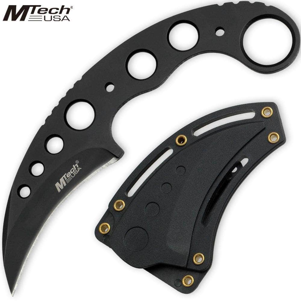 MTech USA Tactical Karambit Neck Knife with Sheath - MT-664BK Outlet Explore