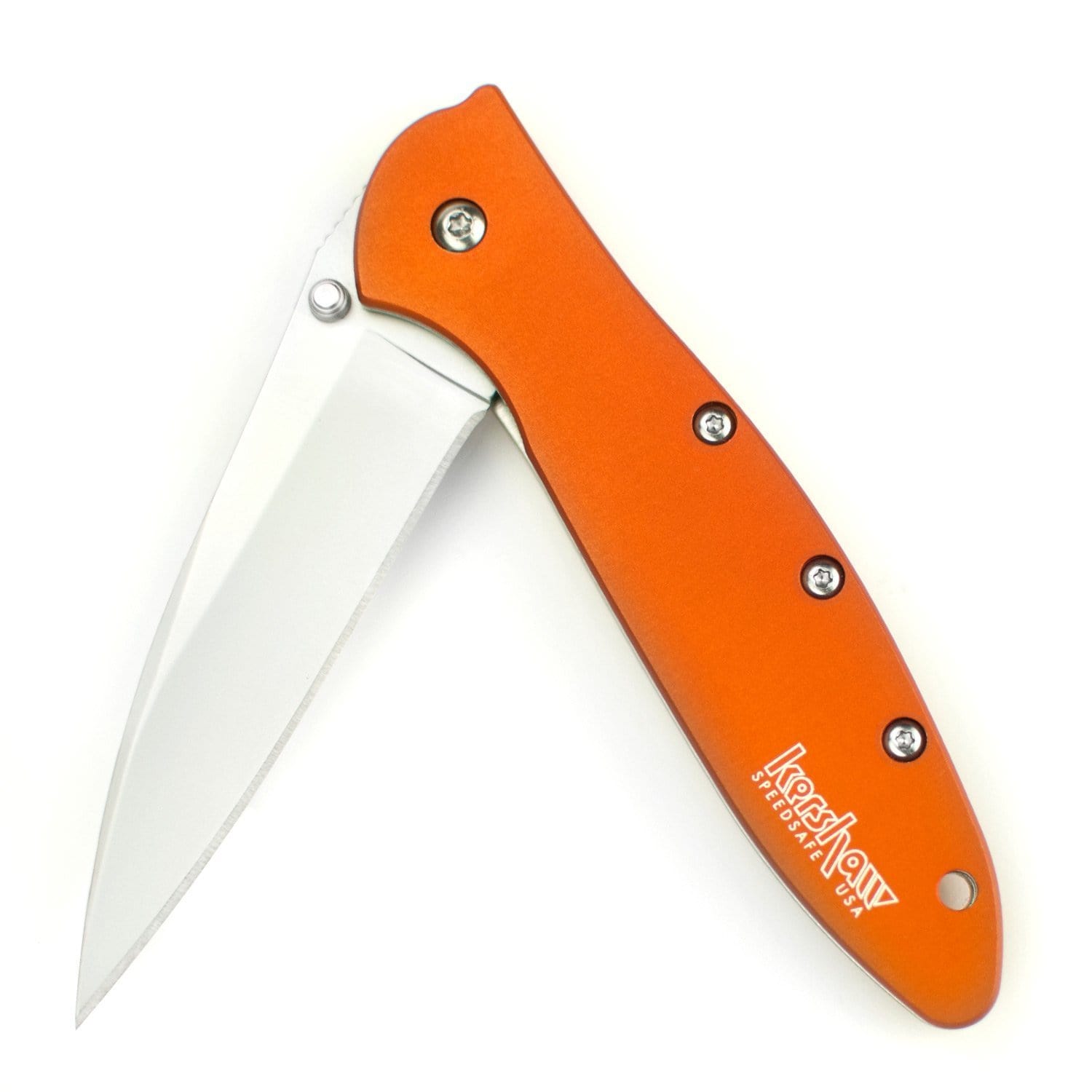 Kershaw Leek, 3 Assisted Blade, Orange Aluminum Handle - 1660OR Cheap Sale 2025 Newest