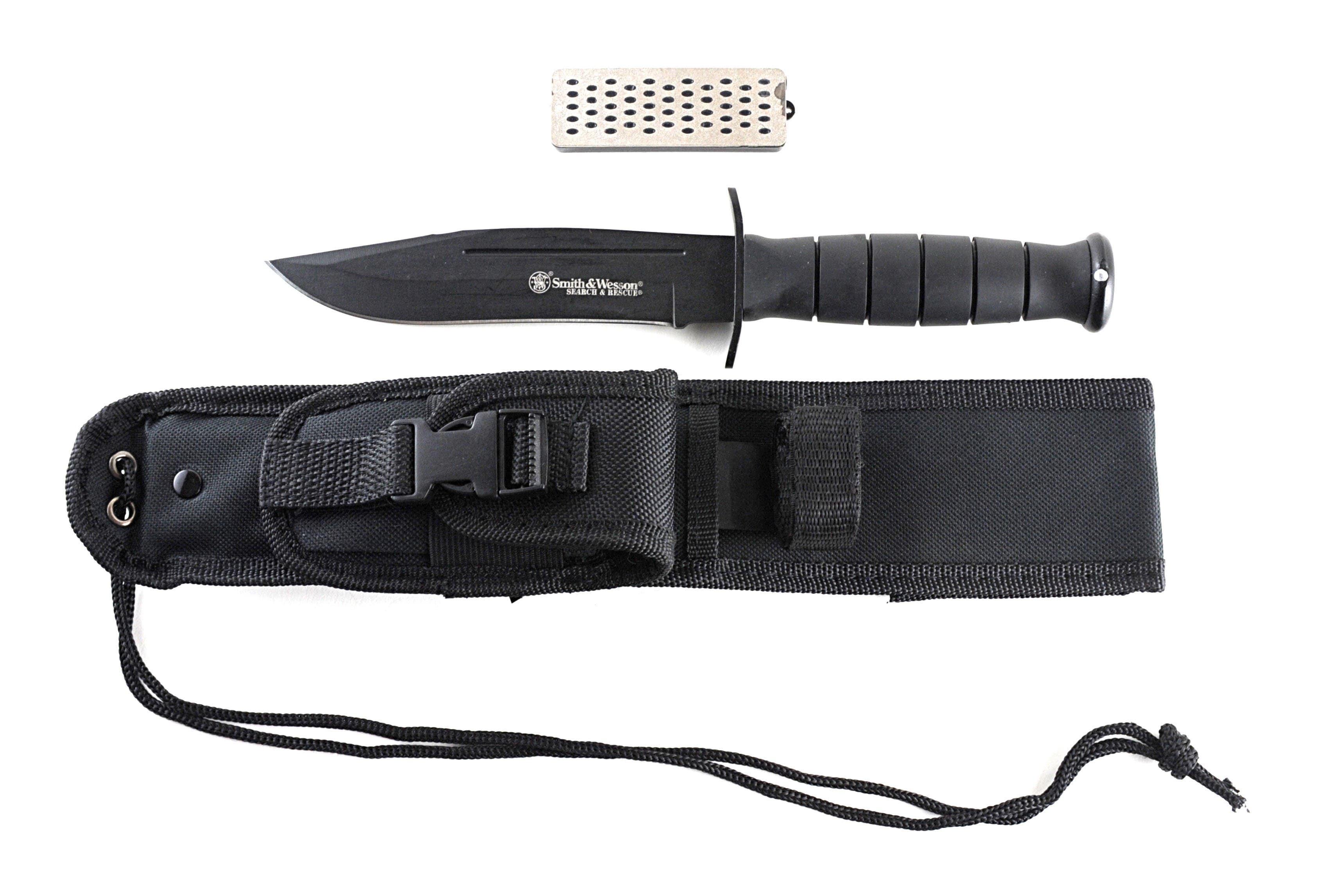 Smith & Wesson Search & Rescue Knife, 6 Clip Point Blade, Rubber Handle, Sheath - CKSUR1 In China Cheap Pice