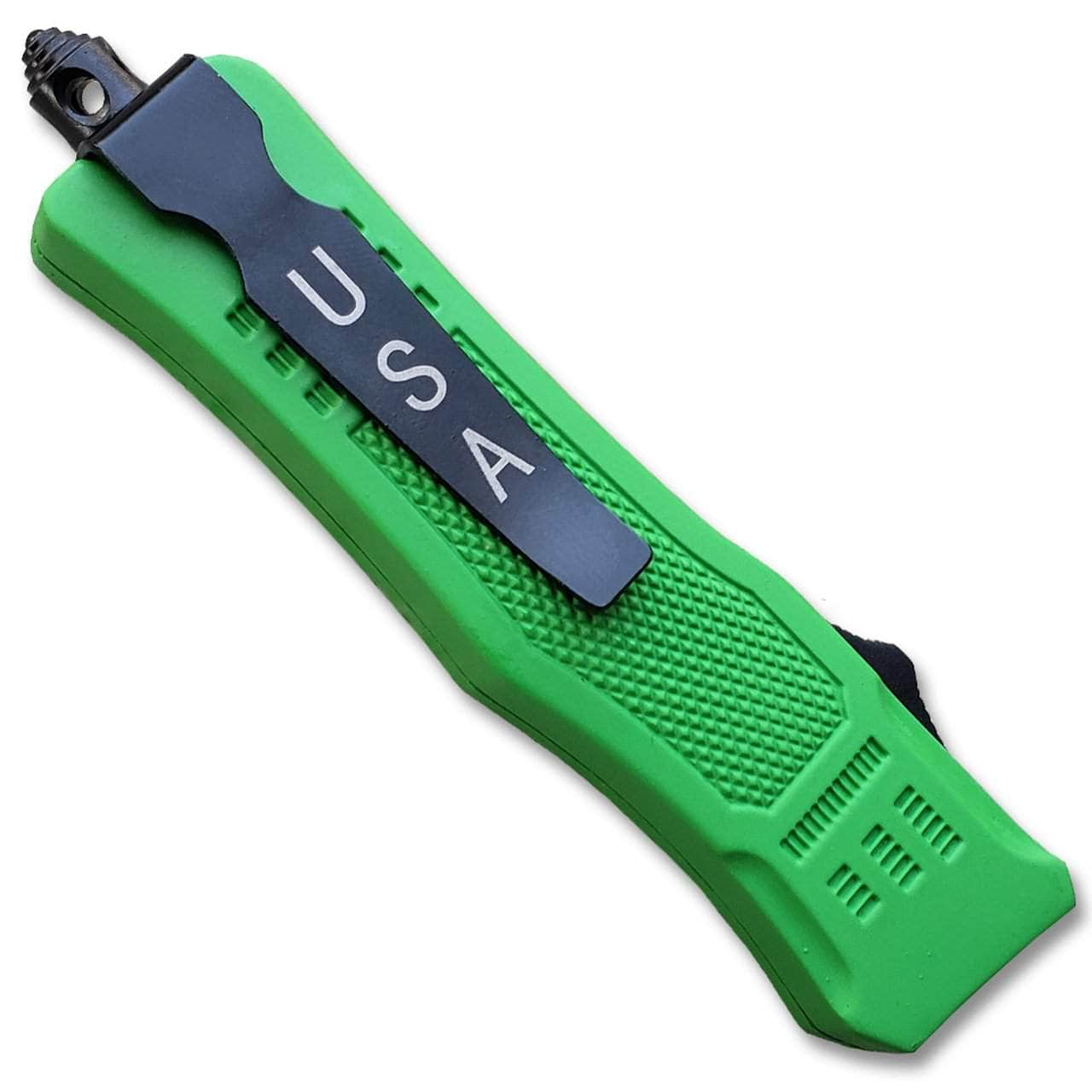 Delta Force Legacy OTF, 2.75 Spear Point Blade, Green Handle - OTFM-11GN Clearance New Arrival