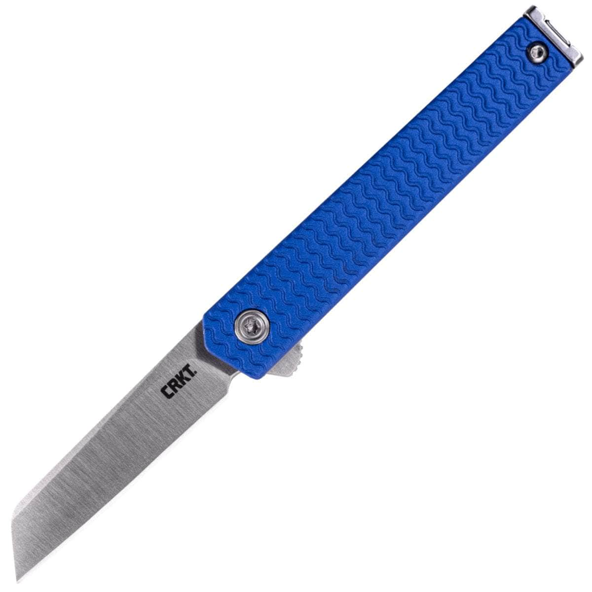 CRKT CEO Microflipper, 2.21 Wharncliffe Blade, Blue Aluminum Handle - 7083 Many Kinds Of Online