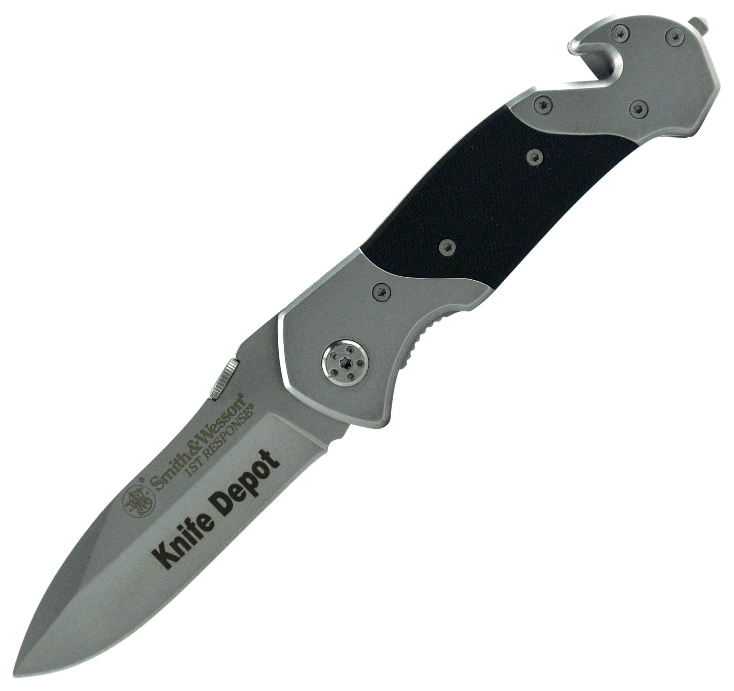 Engraved Smith & Wesson 1st Response, 3.3 Plain Blade, G10/Steel Handle - SWFR Cheap Online Online