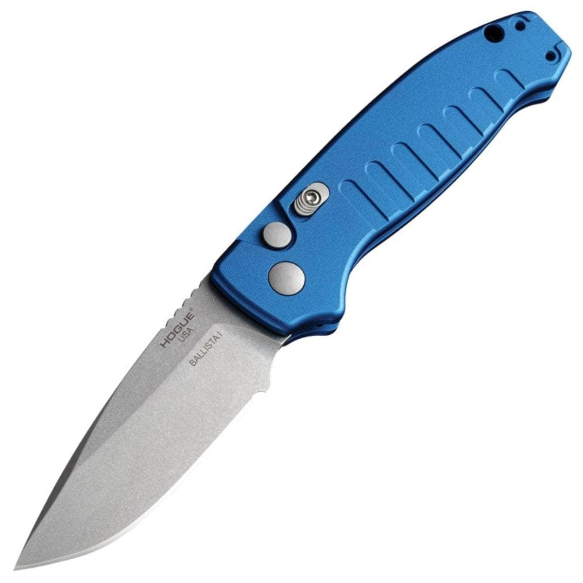 Hogue Ballista I Automatic, 3.5 Blade, Matte Blue Aluminum Handle - 64133 Online Online Free Shipping