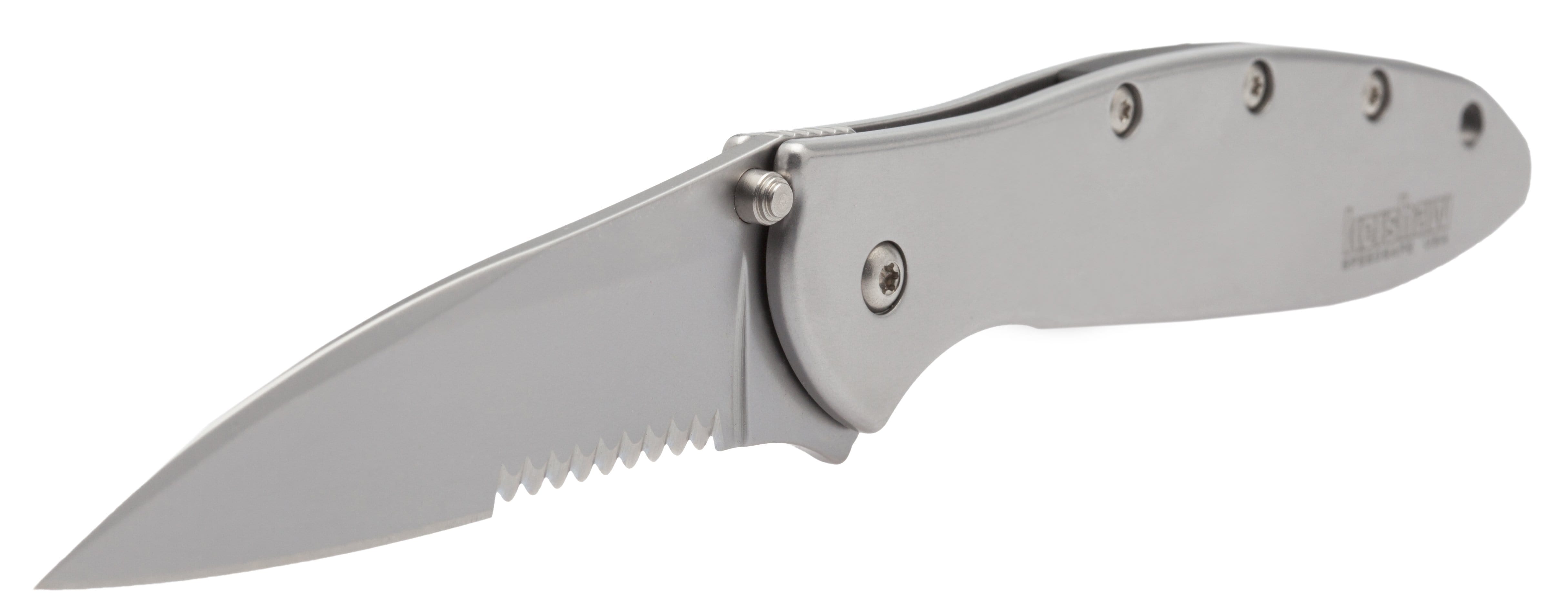 Kershaw Leek, 3 Assisted ComboEdge Blade, Steel Handle - 1660ST Buy Cheap Best Place