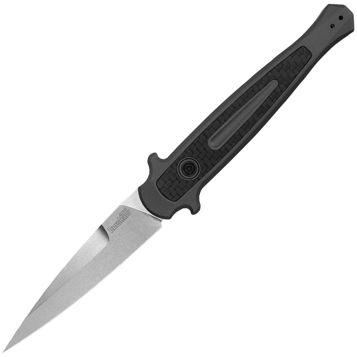 Kershaw Launch 8 Automatic Stiletto, 3.5 Blade, Aluminum/Carbon Fiber Handle - 7150 Discount Inexpensive