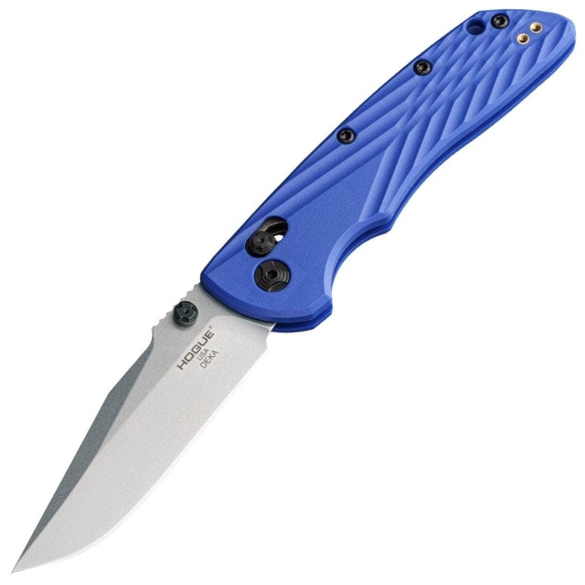 Hogue Deka Folder, 3.25 MagnaCut Clip Point Blade, Blue Polymer Handle - 24373 2025 Unisex