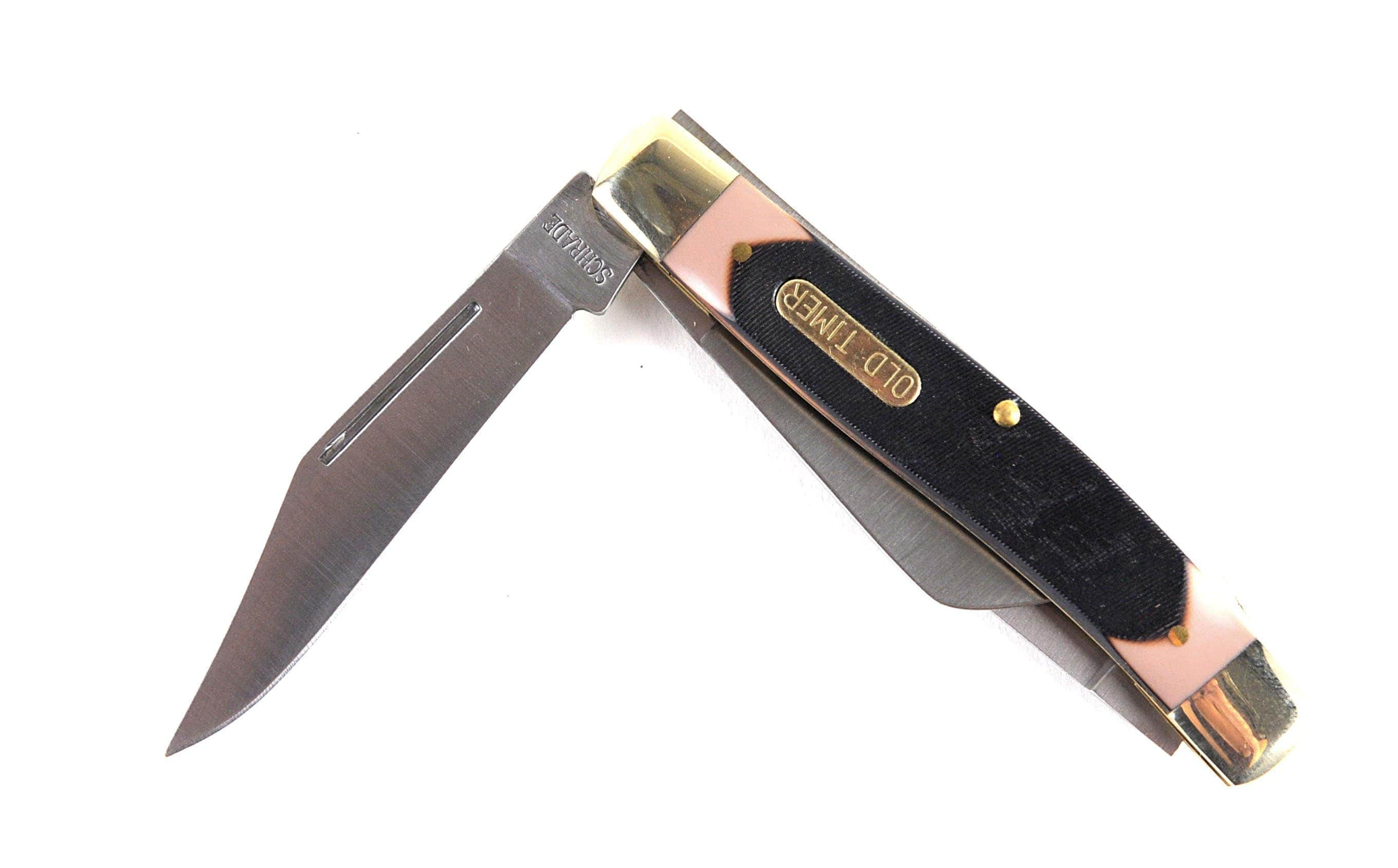 Schrade Old Timer 8OT Senior, 3-Blade Stockman, 3.75 Closed Cheap Nicekicks