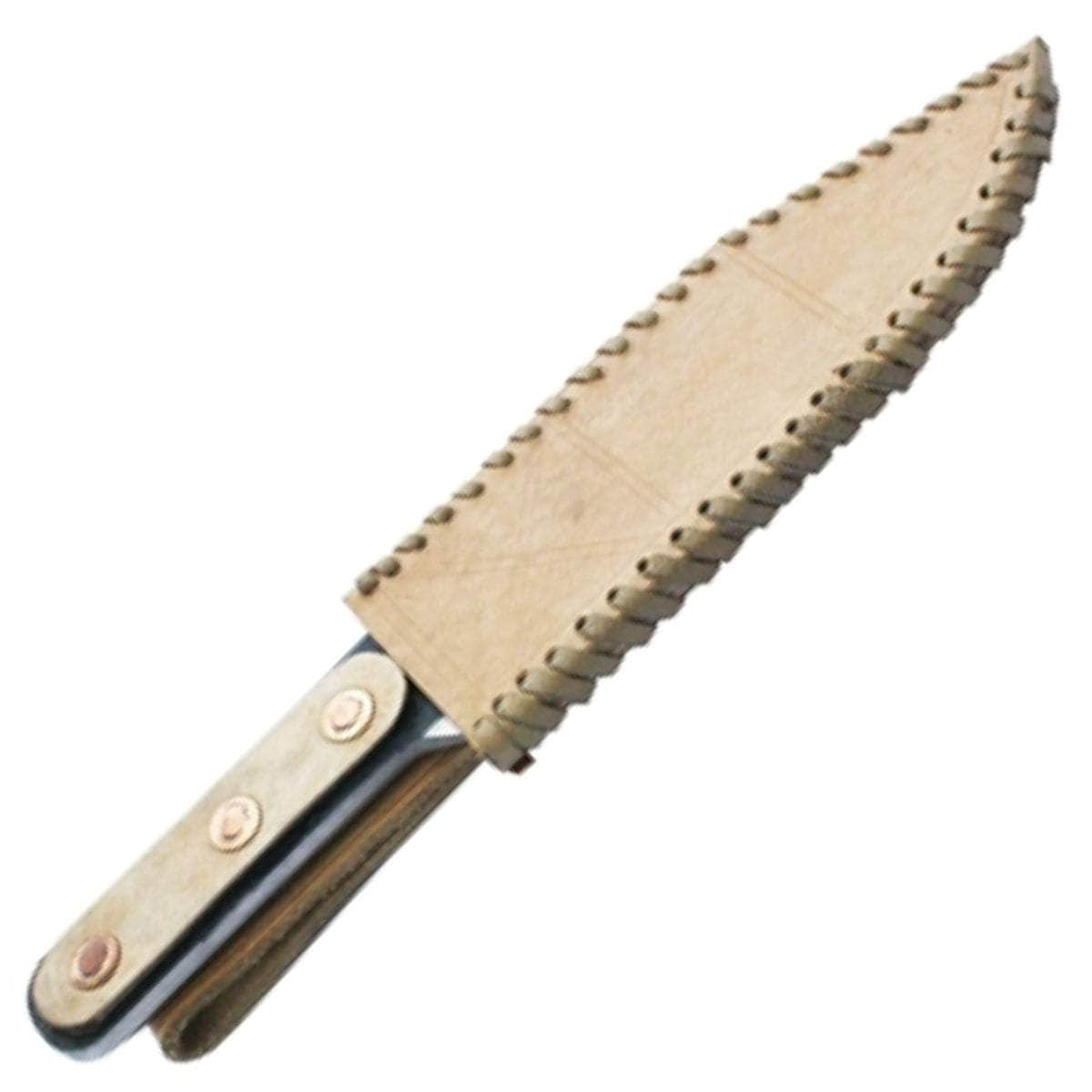 Thrower Supply Traditional Throwing Knife, 12.5 Overall, Leather Sheath - TK101 High Quality For Sale