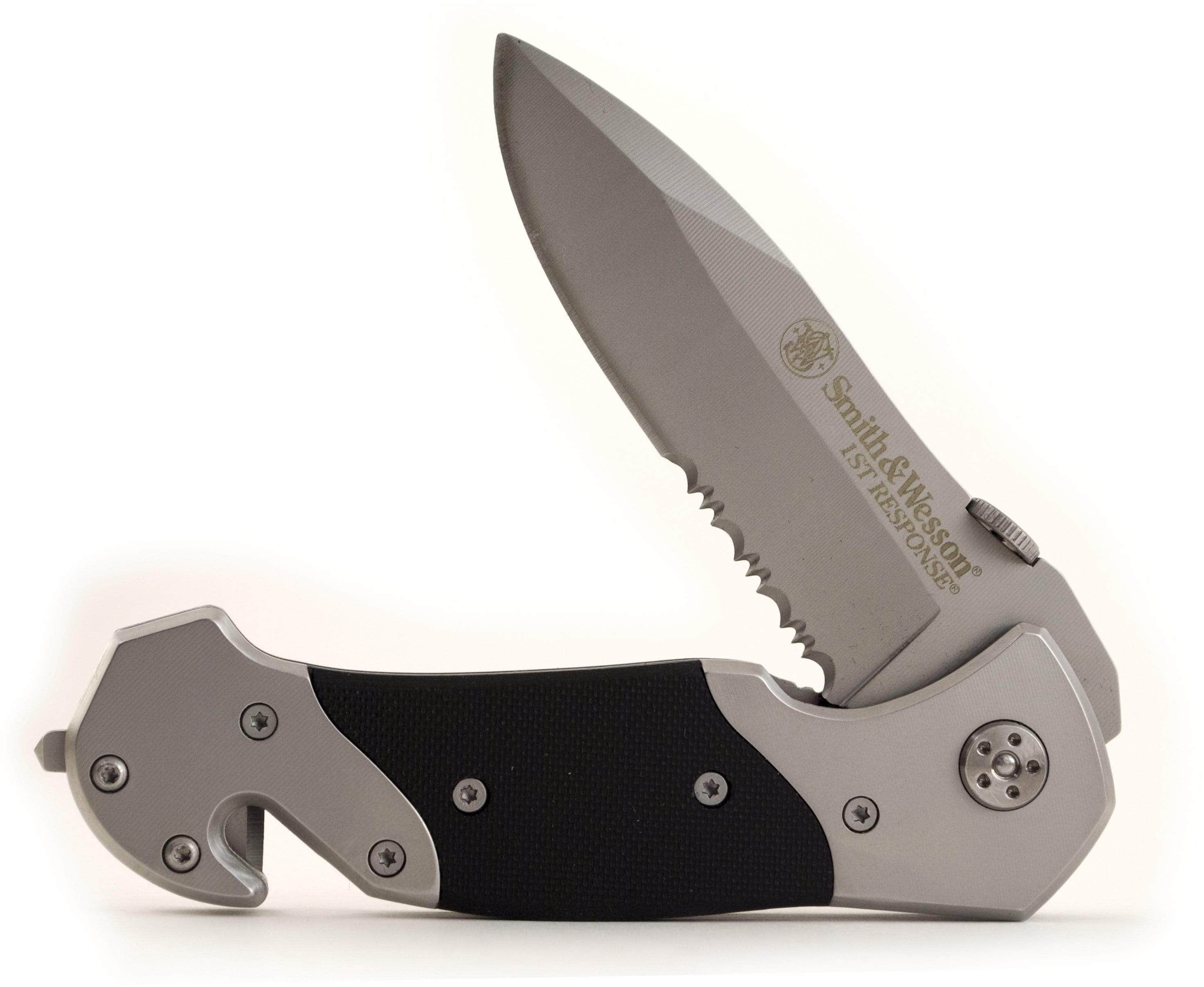 Smith & Wesson 1st Response Rescue Knife, 3.3 Serrated Blade - SWFRS Top Quality For Sale