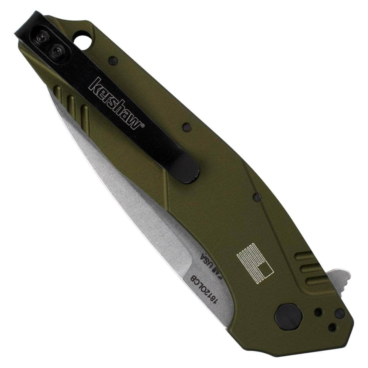 Kershaw Dividend Composite, 3 D2/N690 Blade, Green Aluminum Handle - 1812OLCB Factory Outlet Cheap Online