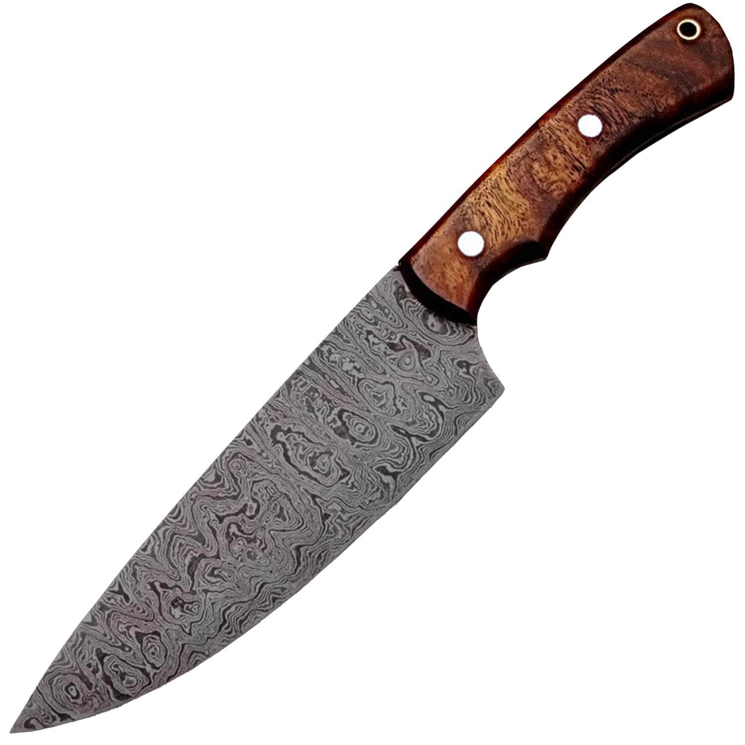 White Deer Damascus Chef Knife, 6.4 Blade, Cocobolo Wood Handle - SDM-2253 Sale How Much