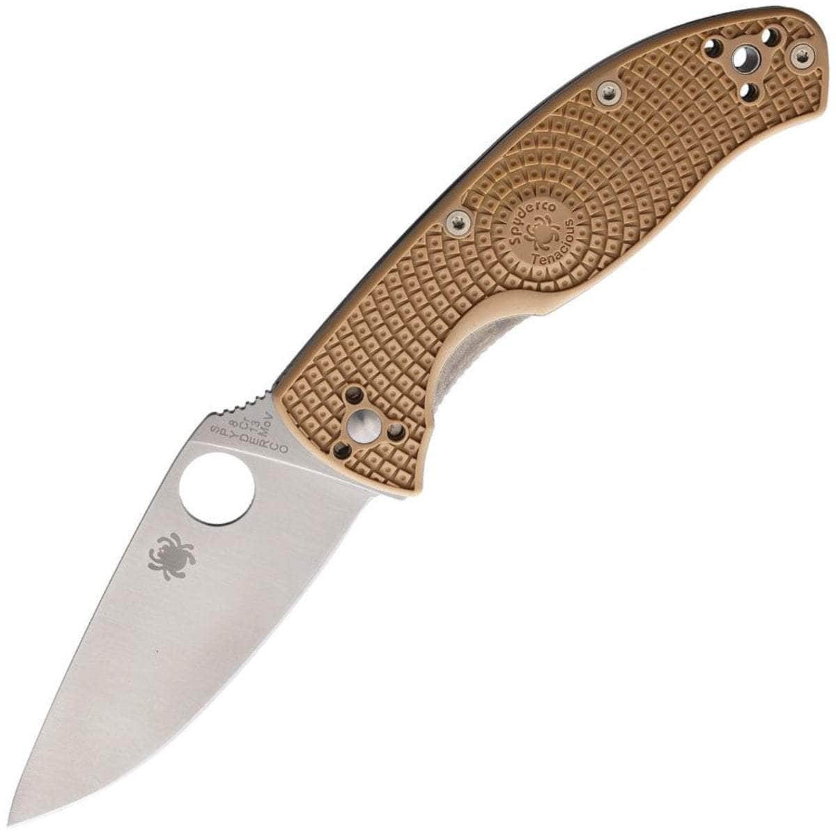 Spyderco Tenacious, 3.39 Plain Satin Blade, Desert Tan G10 Handle - C122PTN Enjoy Online