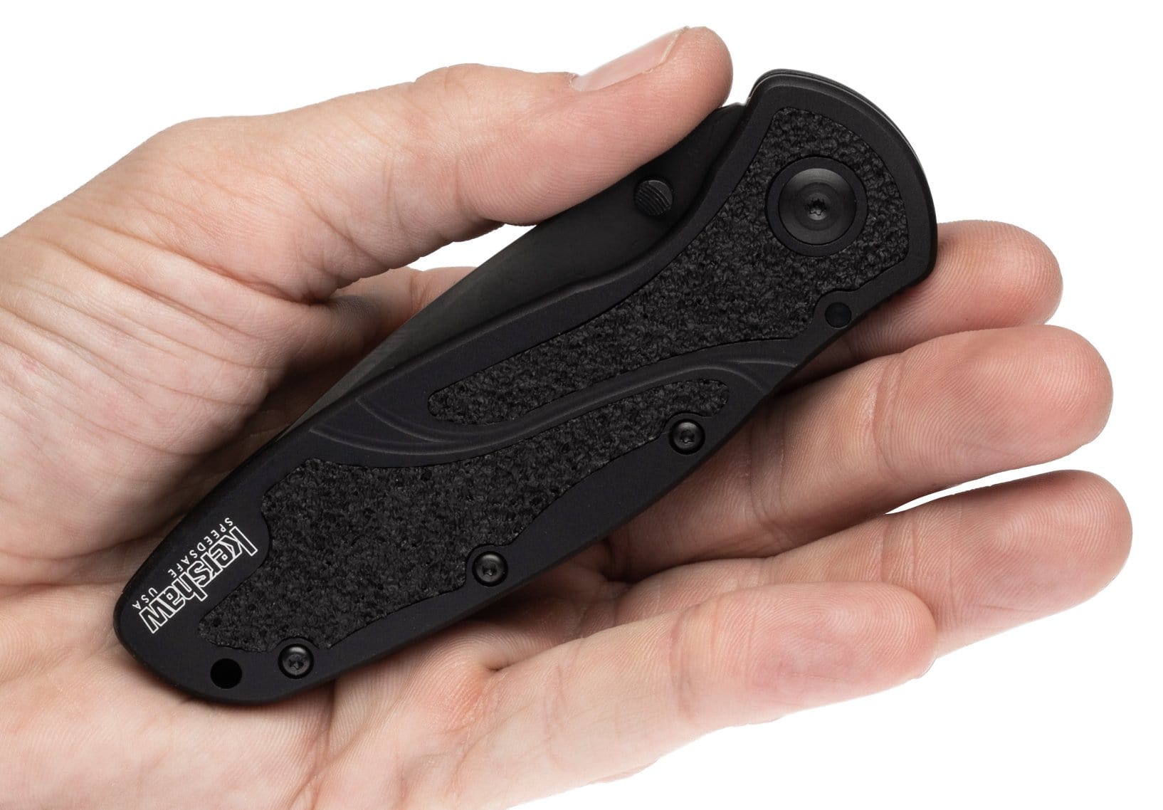 Kershaw Blur, 3.4 Tanto Serrated Blade, Black Aluminum Handle - 1670TBLKST Buy Cheap 2025 Newest