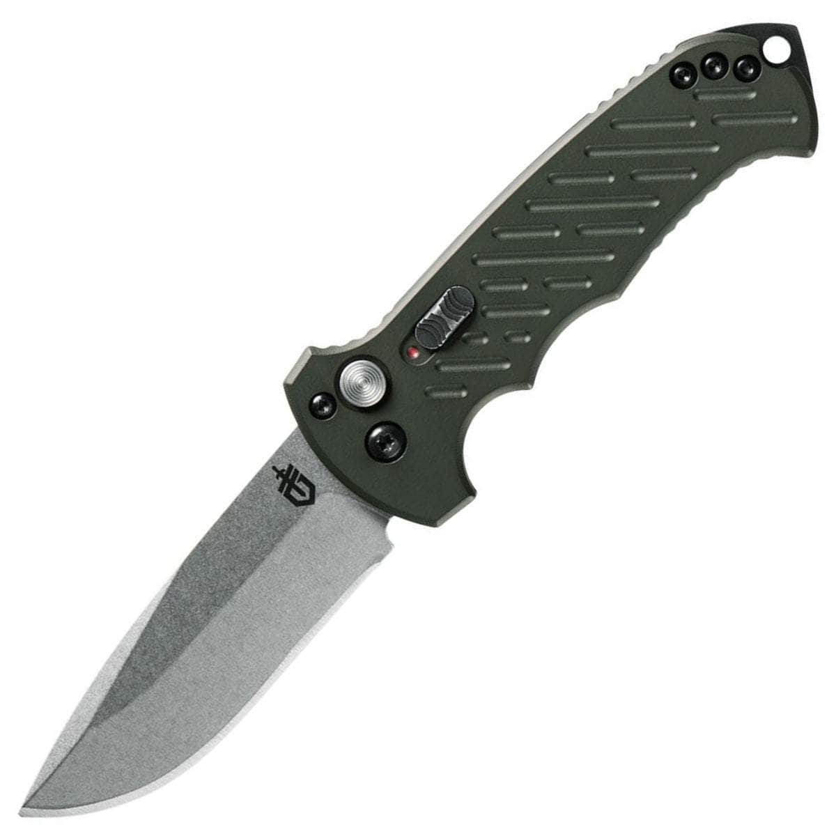 Gerber 06 Auto 10th Anniversary, 3.8 Drop Point S30V Blade, OD Green Aluminum Handle - 30-001263 Order Online