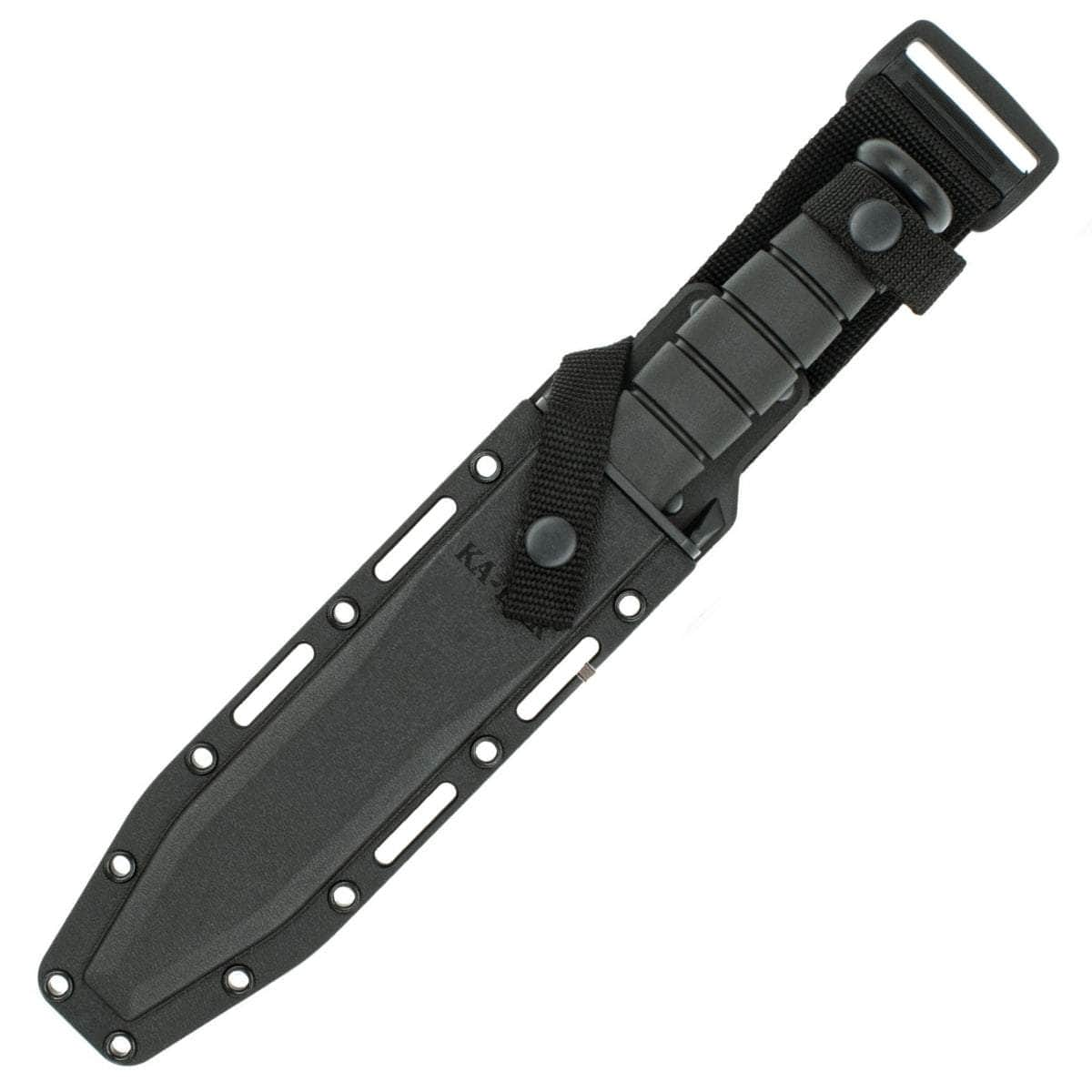 KA-BAR Fighter, 8 Plain Black Blade, Black Kraton G Handle, Sheath - 1269 Cheap Sale How Much