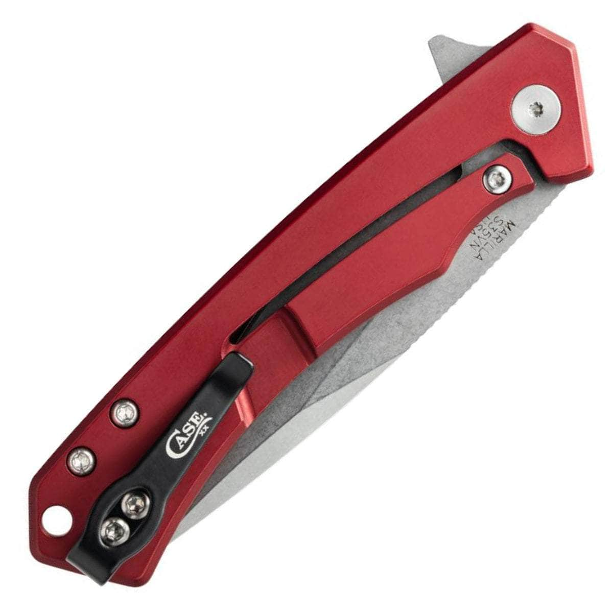 Case Marilla, 3.4 S35VN Blade, Red Aluminum Handle - 25881 Cheap Store