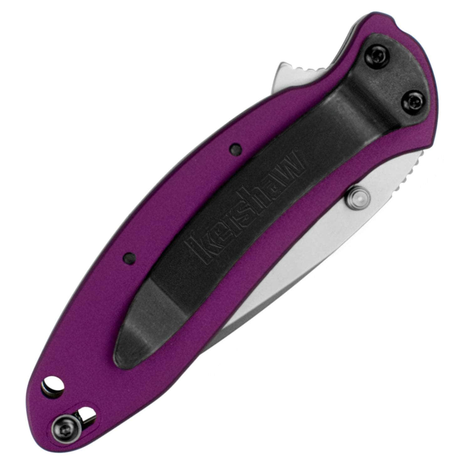 Kershaw Scallion, 2.4 Assisted Blade, Purple Aluminum Handle - 1620PUR For Sale Official Site