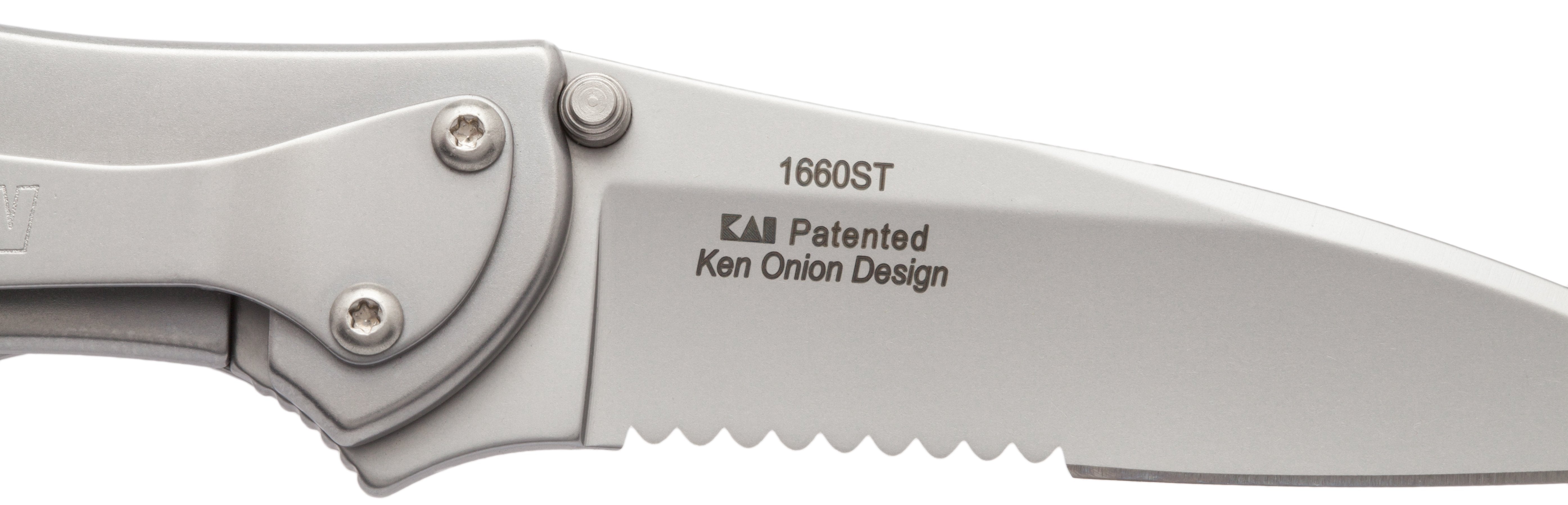 Kershaw Leek, 3 Assisted ComboEdge Blade, Steel Handle - 1660ST Buy Cheap Best Place