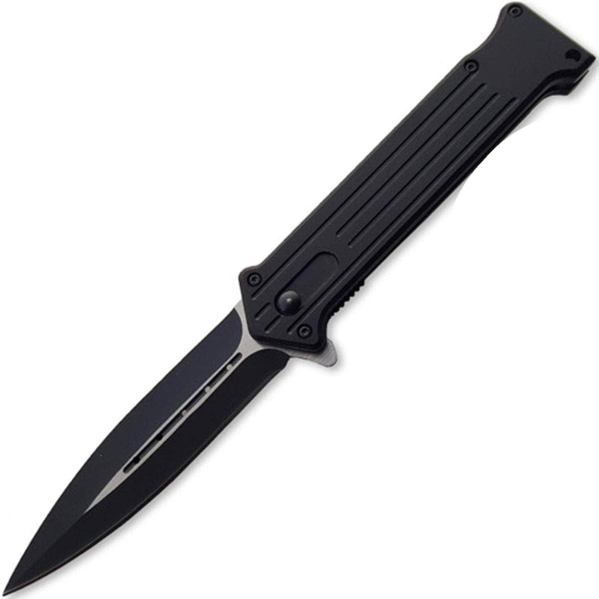 Spring Assist Fast Action Knife, 3.5 Blade, Metal Handle SP-1023BK Websites For Sale