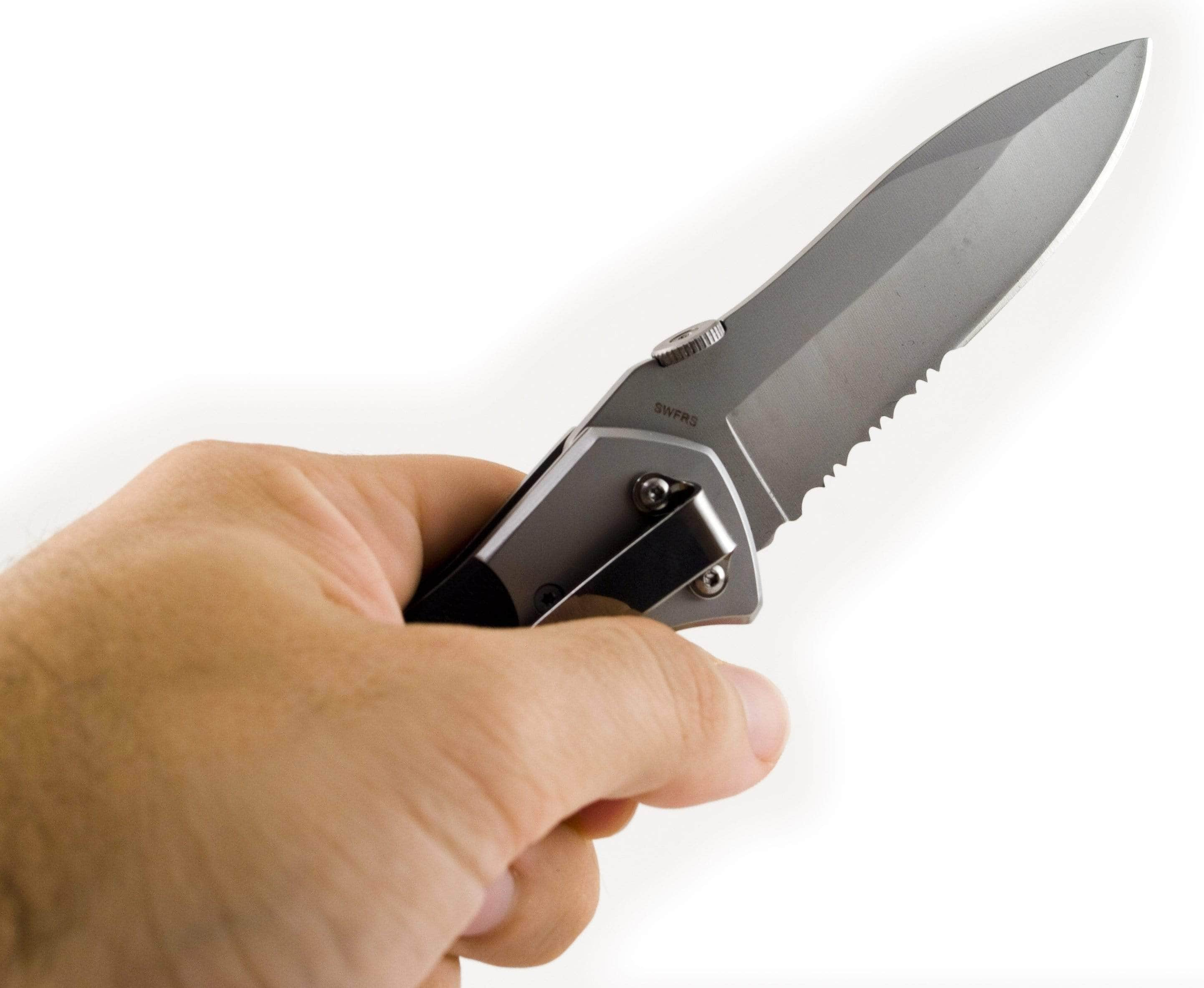 Smith & Wesson 1st Response Rescue Knife, 3.3 Serrated Blade - SWFRS Top Quality For Sale