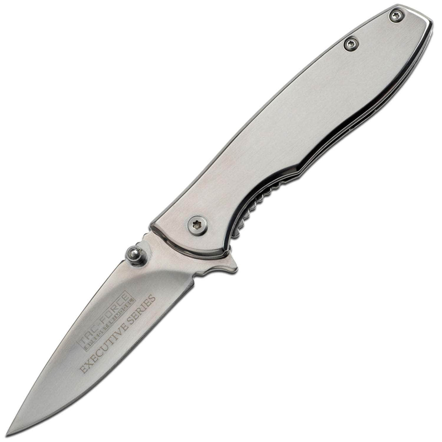 Tac-Force Gentlemans Knife, 2.75 Assisted Blade, Steel Handle - TF-573C Clearance Good Selling