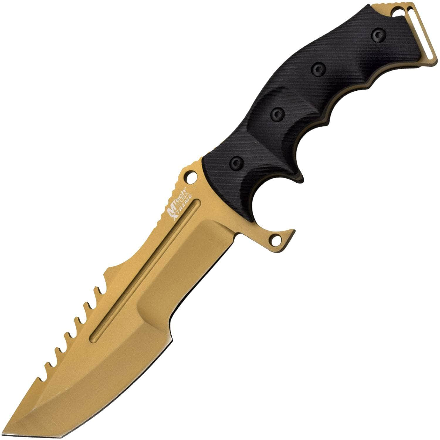 MTech USA Call Of Duty Ghosts Fixed Blade, 5.5 Gold Blade, G10 Handle, Sheath - MX-8054GD Sale Low Shipping Fee