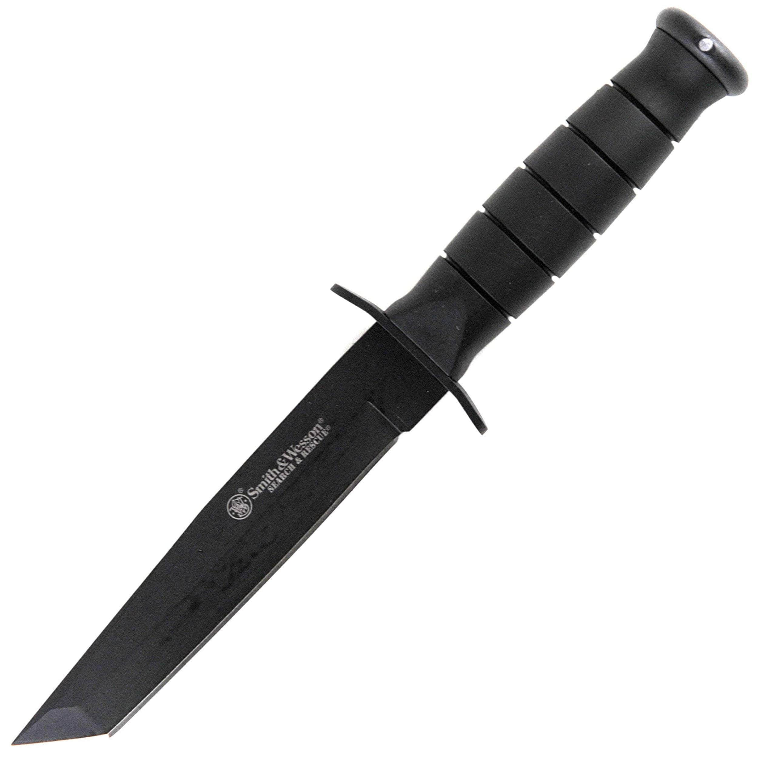 Smith & Wesson Search & Rescue Knife, 6 Tanto Blade, Rubber Handle, Sheath - CKSURT Cheap Sale Enjoy