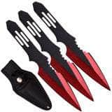 Perfect Point Throwing Knives Set, 3 Blue 5.5 Throwers - PP-595-3RD New Online