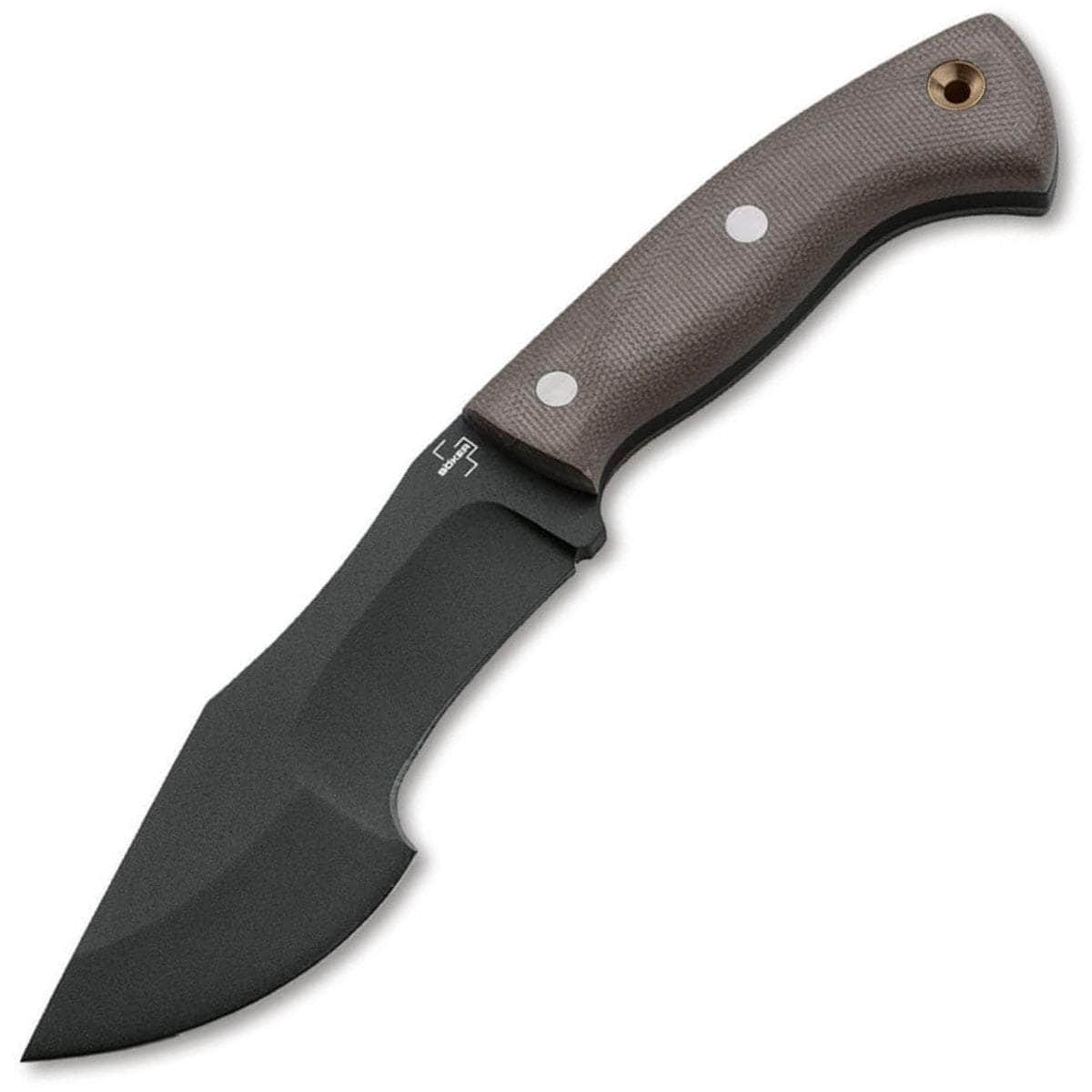 Boker Plus Mini Tracker, 5.31 Blade, Micarta Handle, Sheath - 02BO027 Largest Supplier