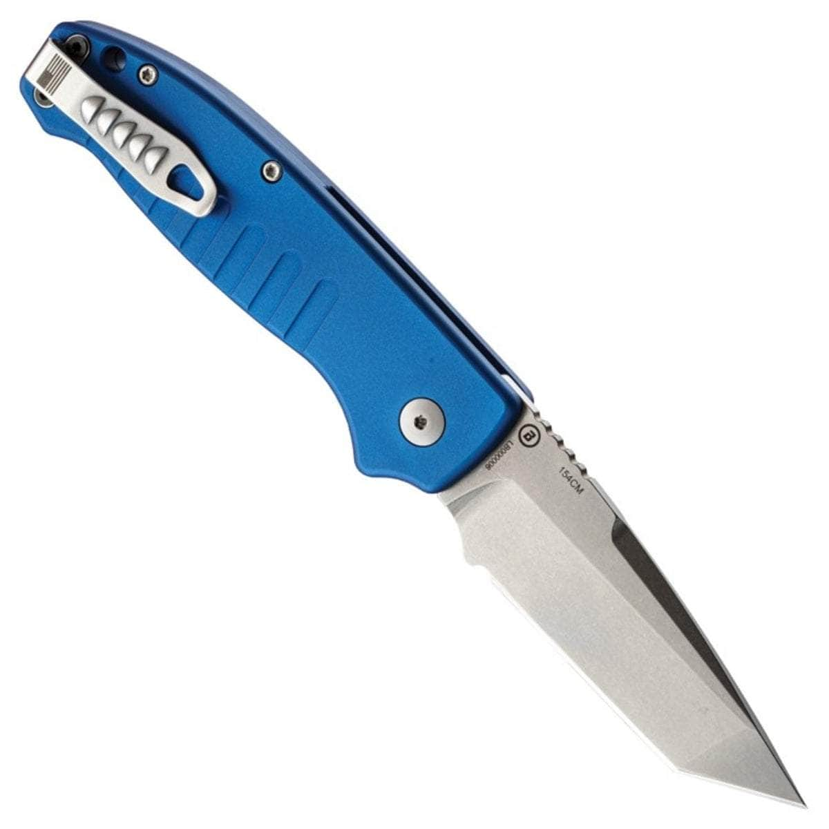 Hogue Ballista I Automatic, 3.5 Tanto Blade, Matte Blue Aluminum Handle - 64123 Store Sale