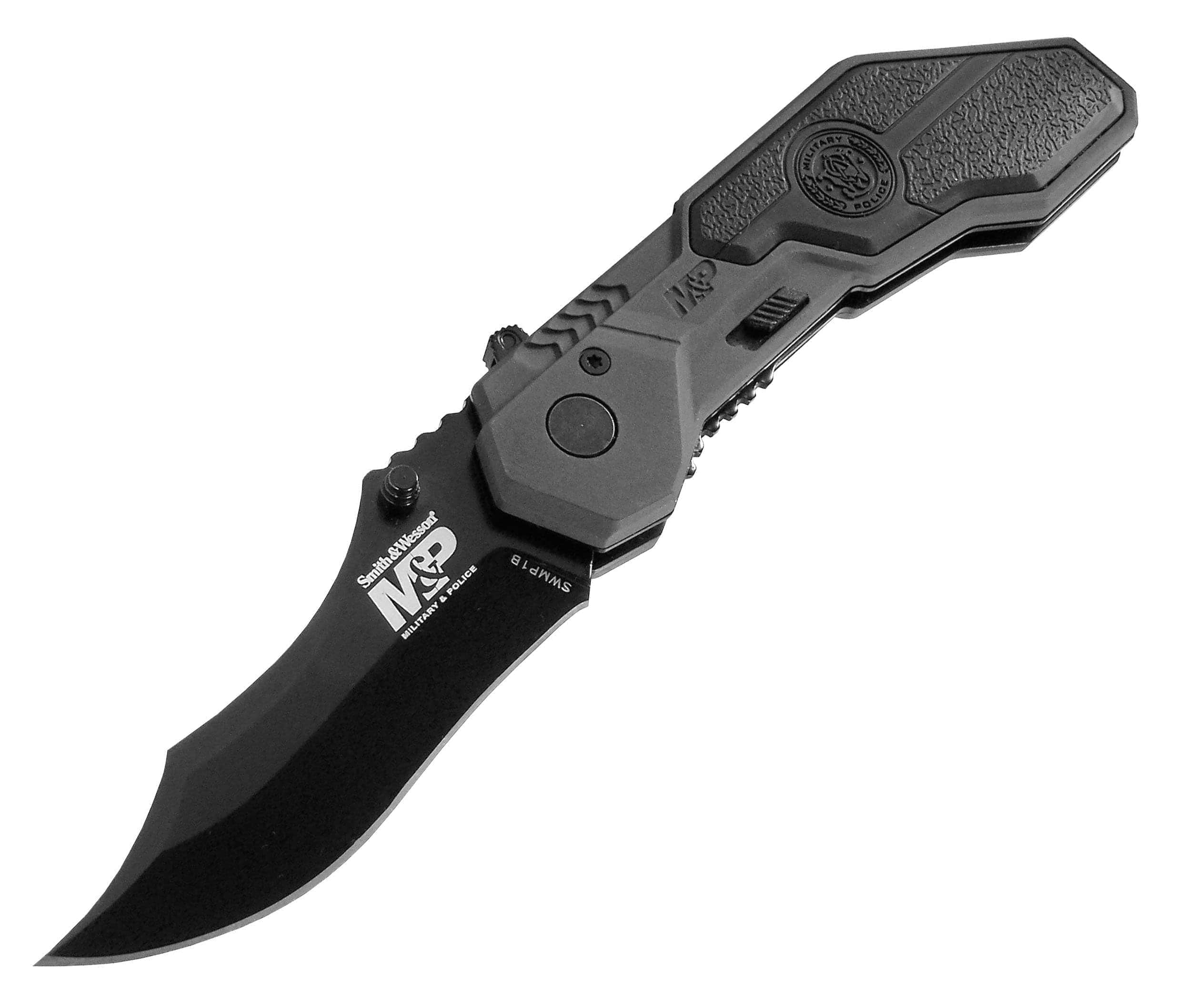 Smith & Wesson M&P Tactical Knife, 2.9 MAGIC Assisted Blade, Aluminum Handle - SWMP1B With Credit Card Free Shipping